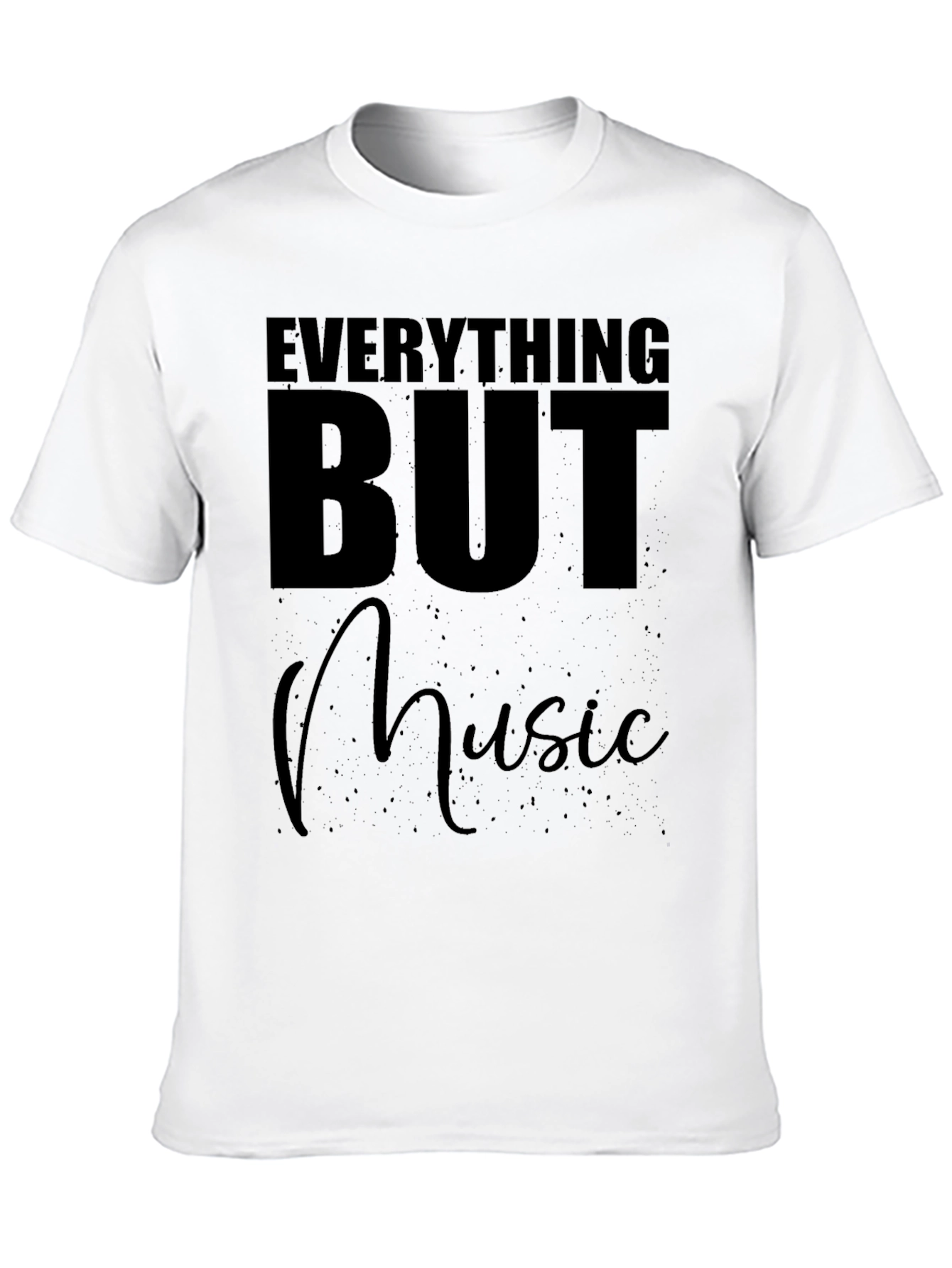 Everything But Music Black T-Shirt