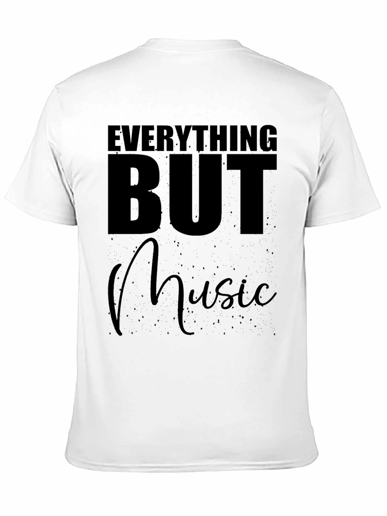 Everything But Music Black T-Shirt