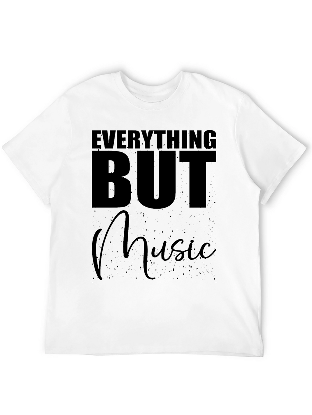 Everything But Music Black T-Shirt