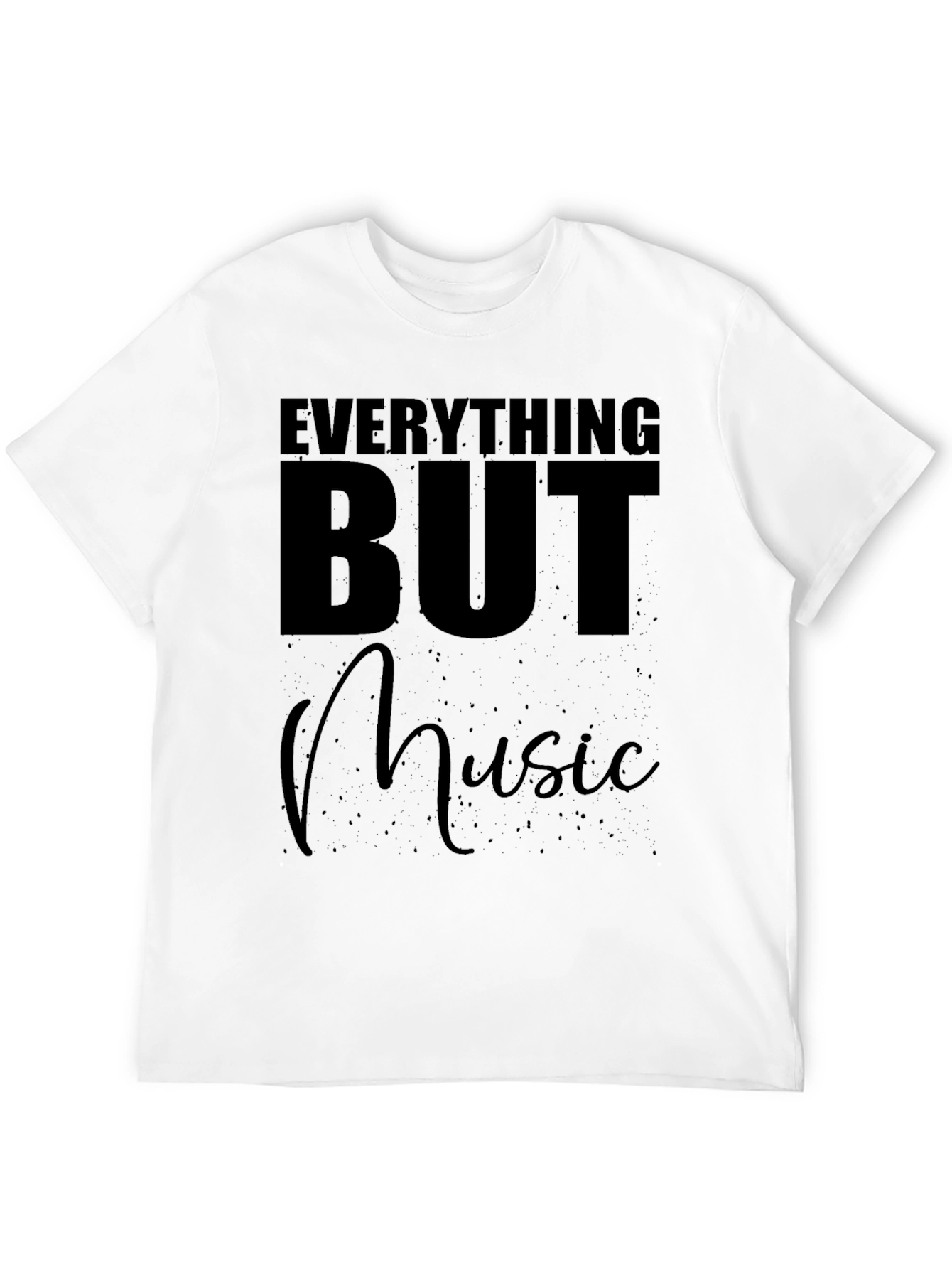 Everything But Music Black T-Shirt