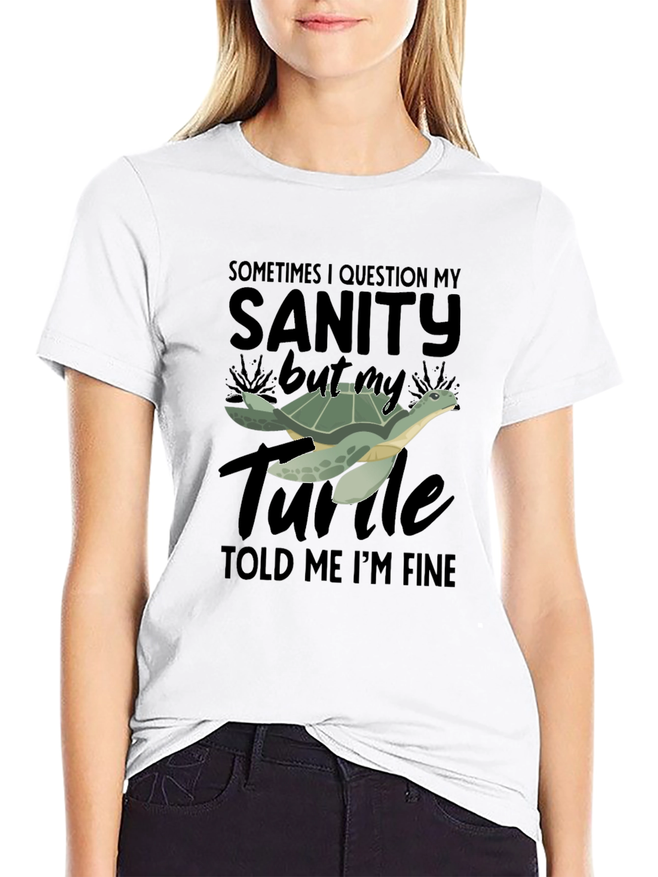Sanity Turtle T-Shirt - Funny Graphic Tee