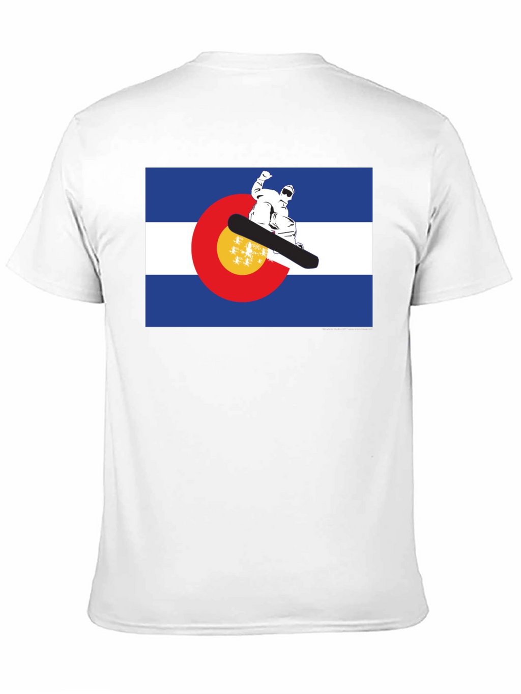 Colorado Flag Snowboarder T-Shirt