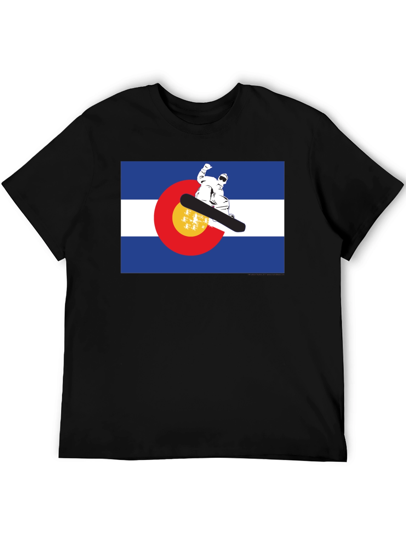 Colorado Flag Snowboarder T-Shirt