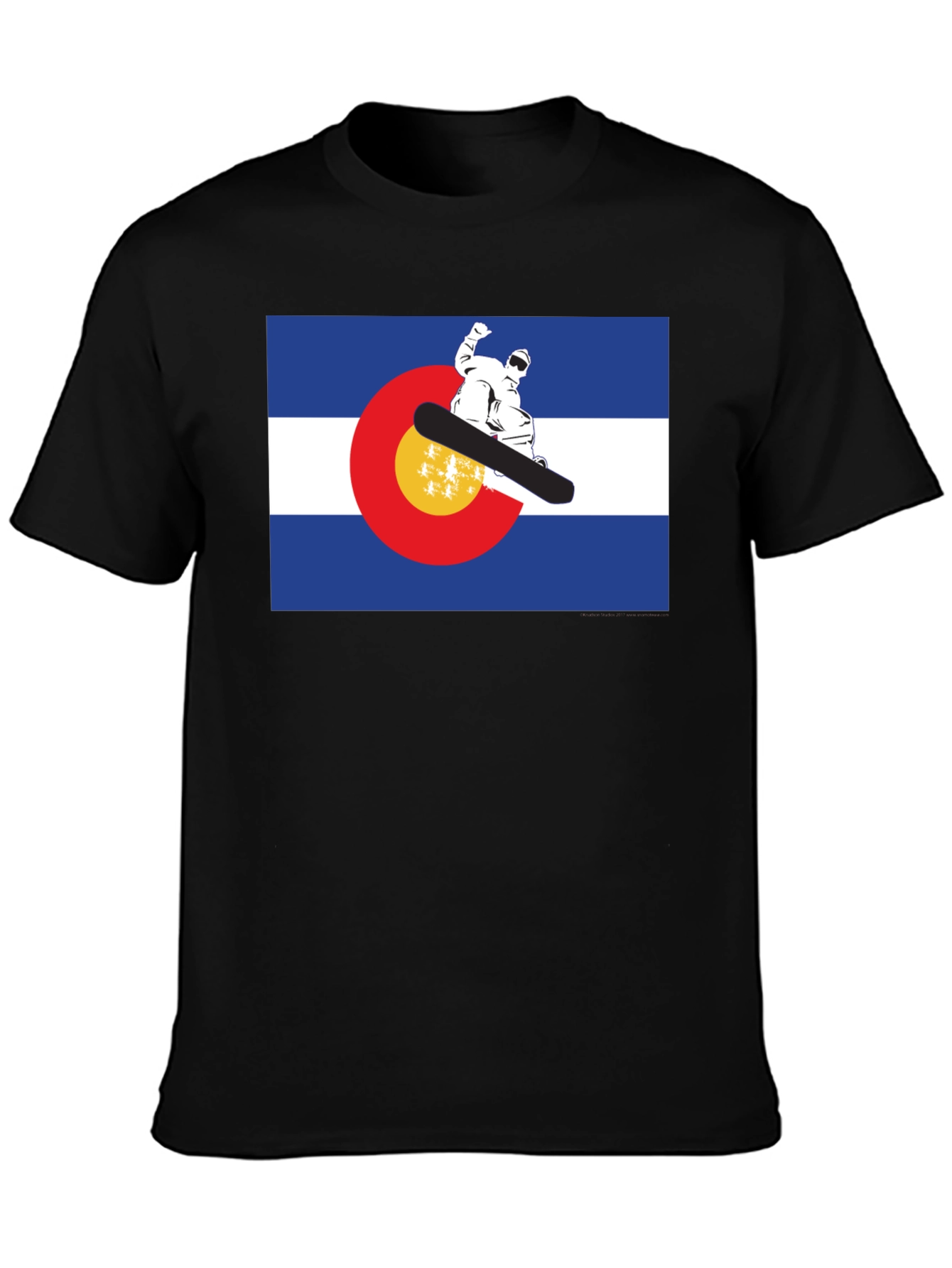 Colorado Flag Snowboarder T-Shirt