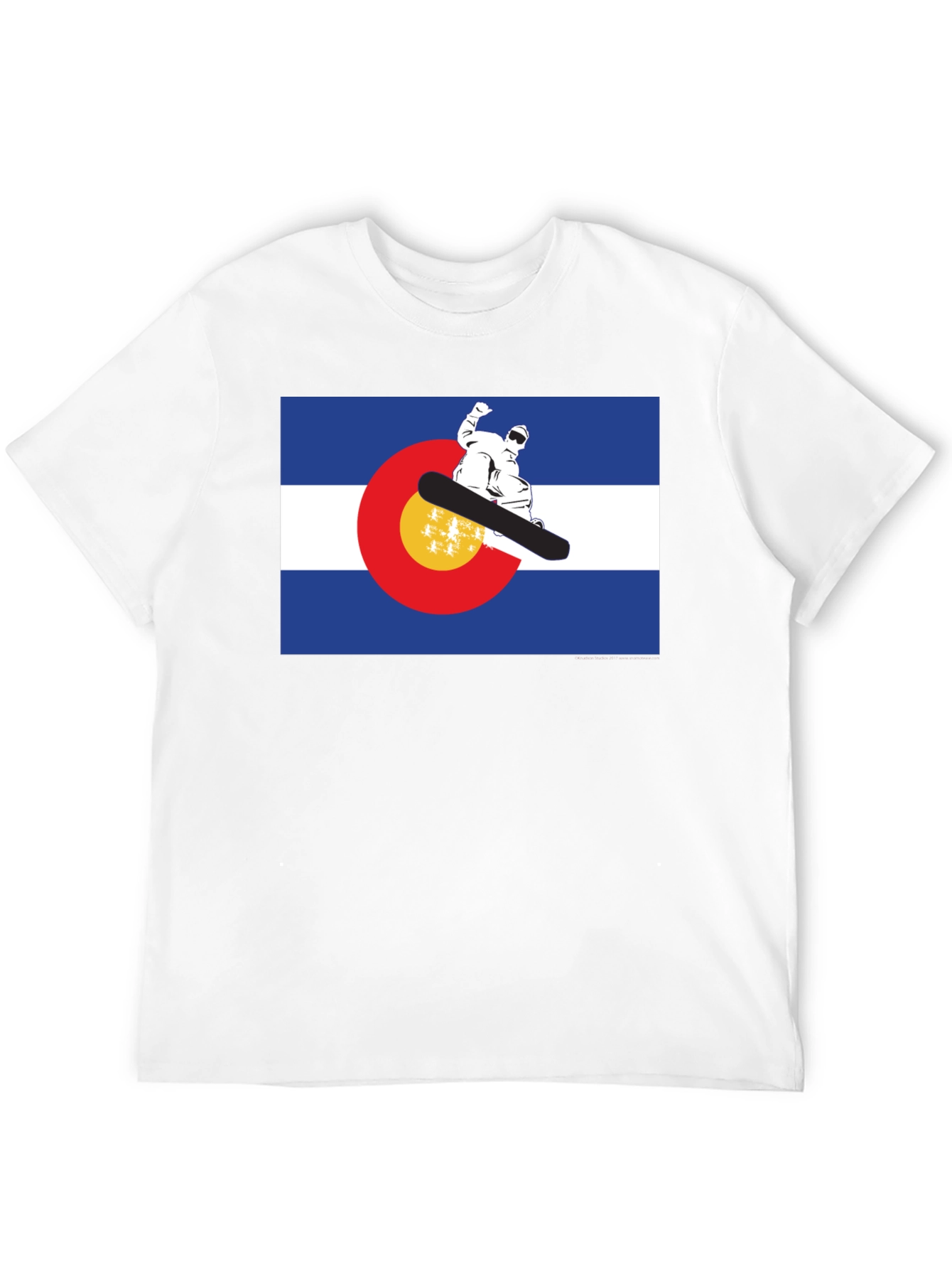 Colorado Flag Snowboarder T-Shirt