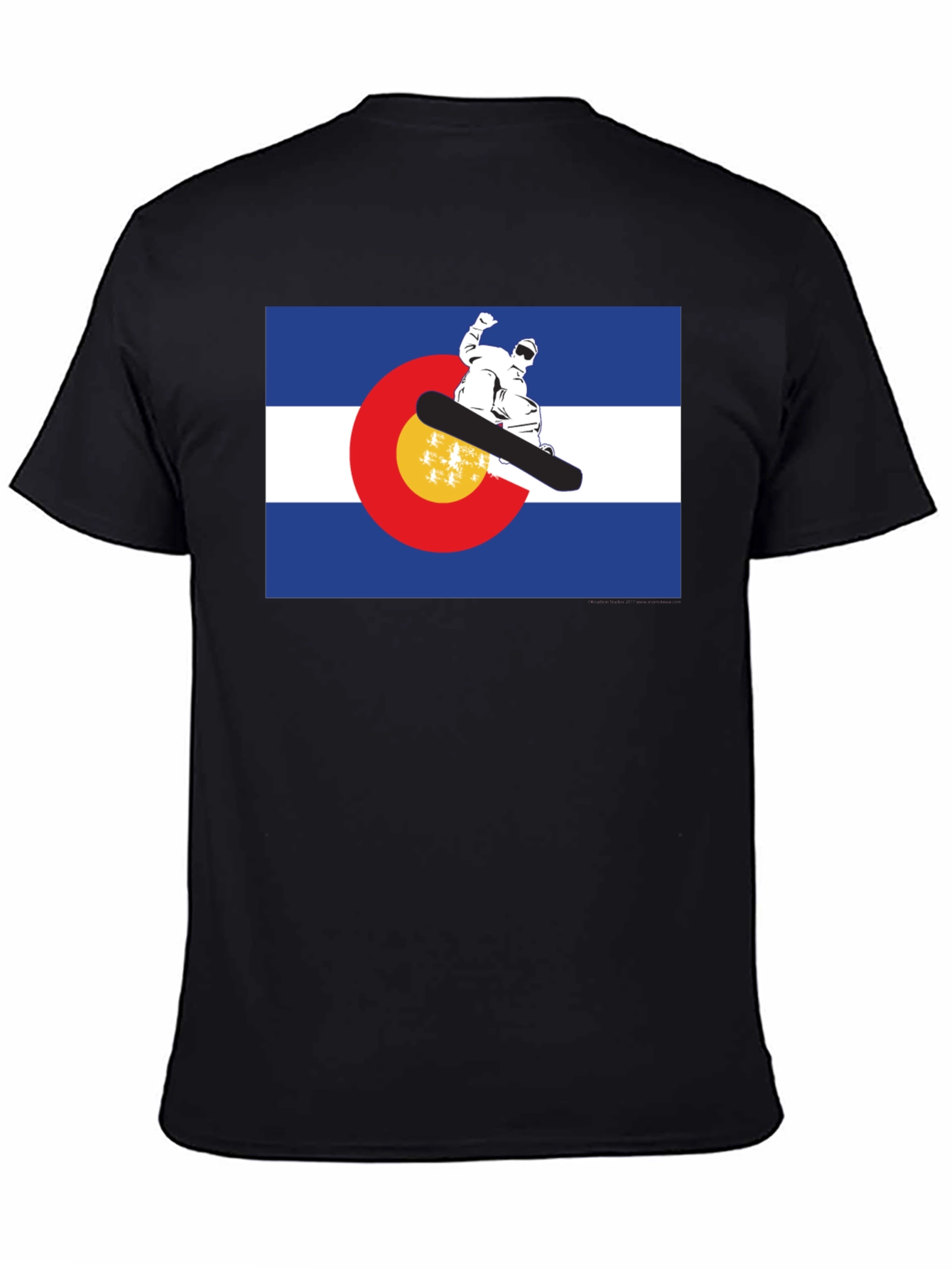 Colorado Flag Snowboarder T-Shirt