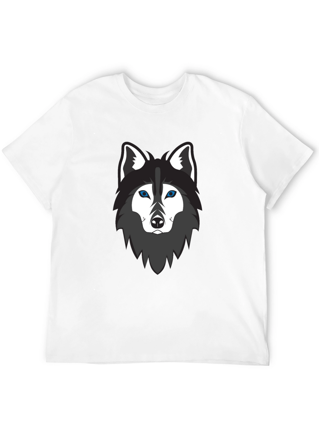 Cool Wolf Graphic T-Shirt - Mens Black Tee