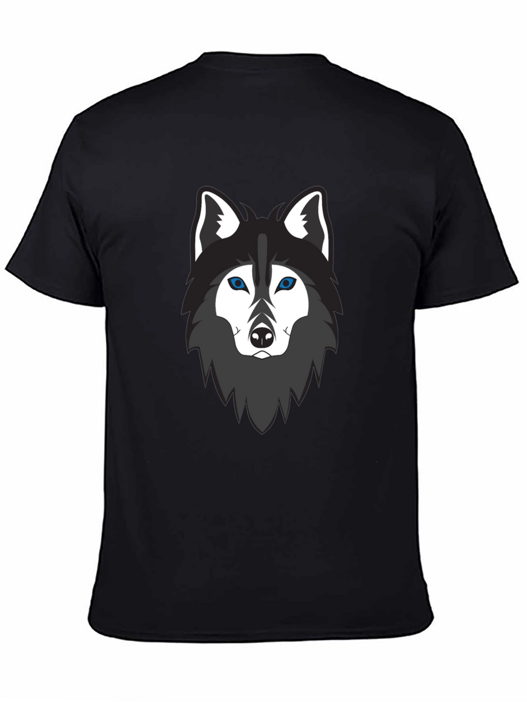 Cool Wolf Graphic T-Shirt - Mens Black Tee