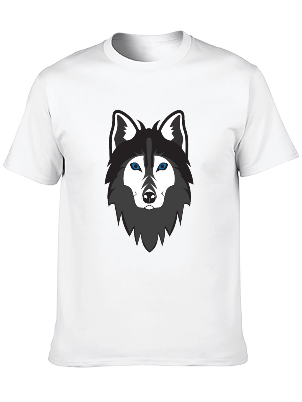 Cool Wolf Graphic T-Shirt - Mens Black Tee