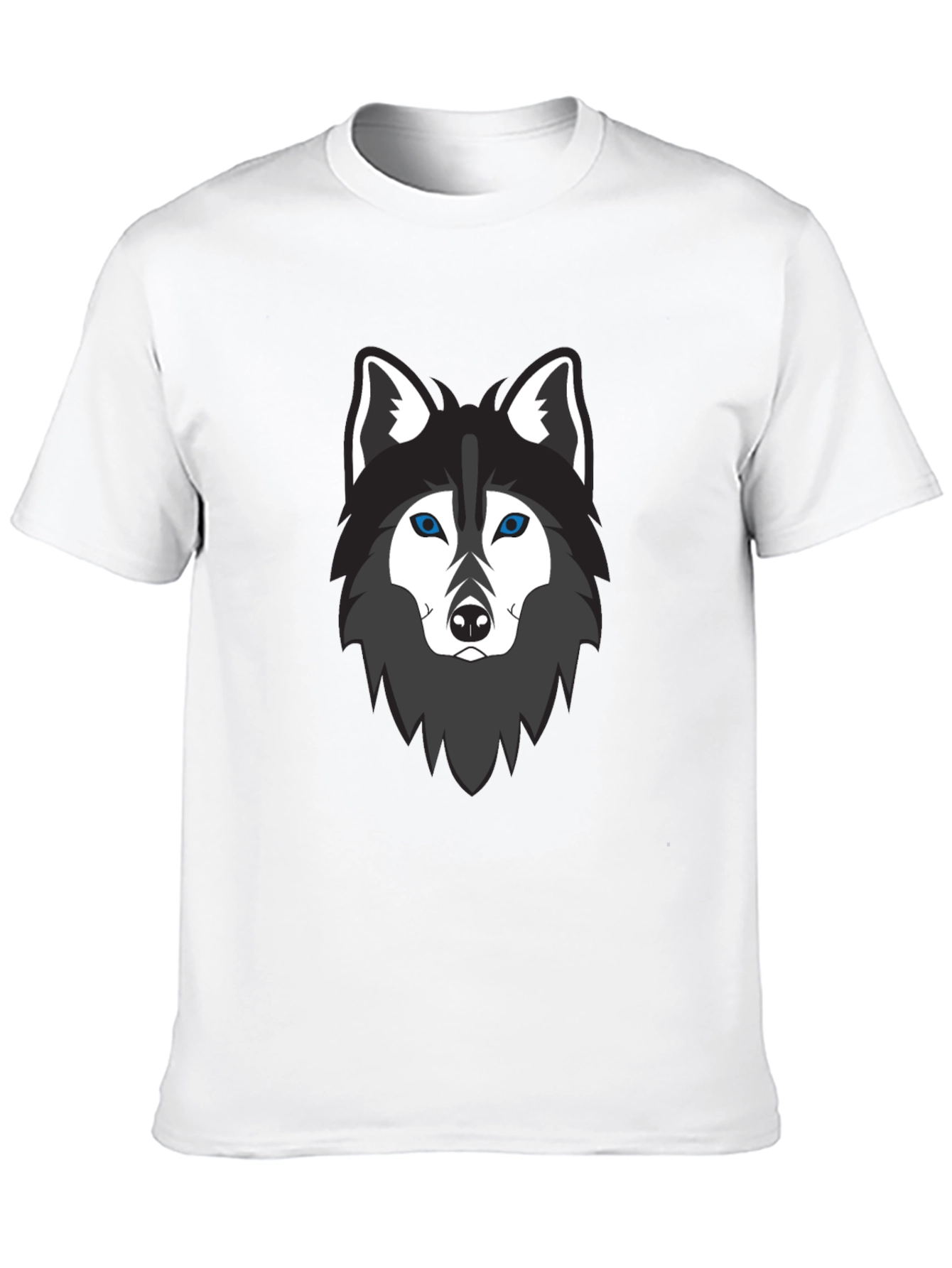 Cool Wolf Graphic T-Shirt - Mens Black Tee