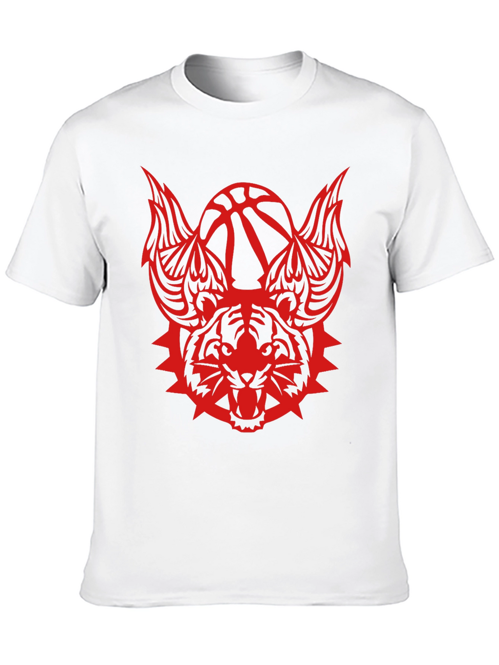 Mens Graphic Tee - Tiger Basketball Design