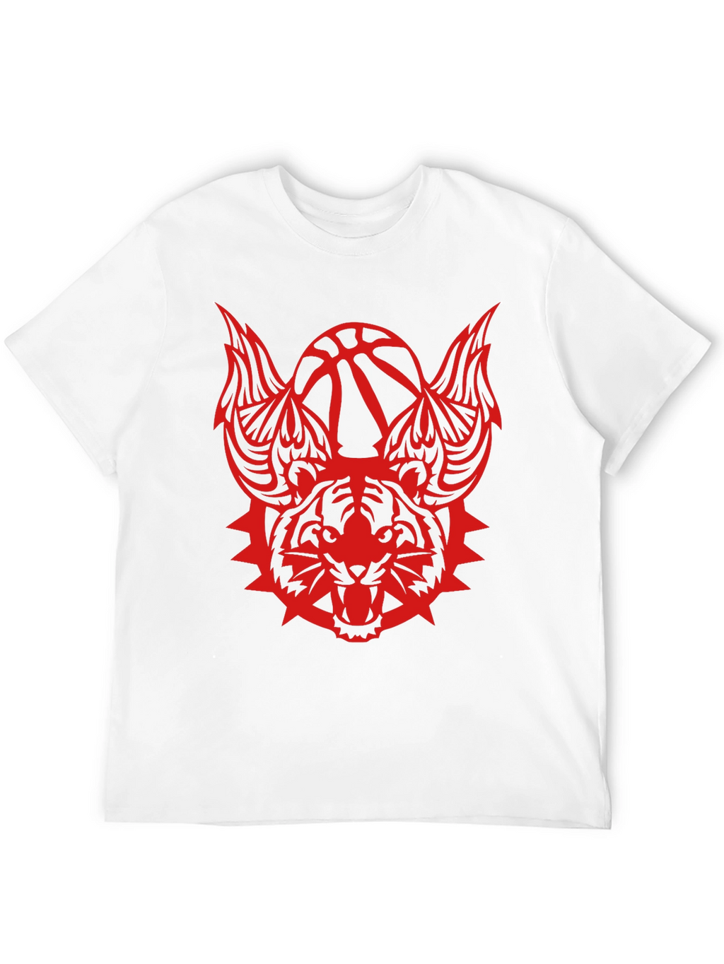 Mens Graphic Tee - Tiger Basketball Design