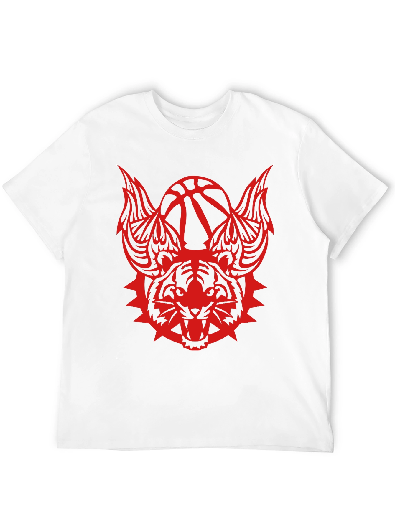 Mens Graphic Tee - Tiger Basketball Design