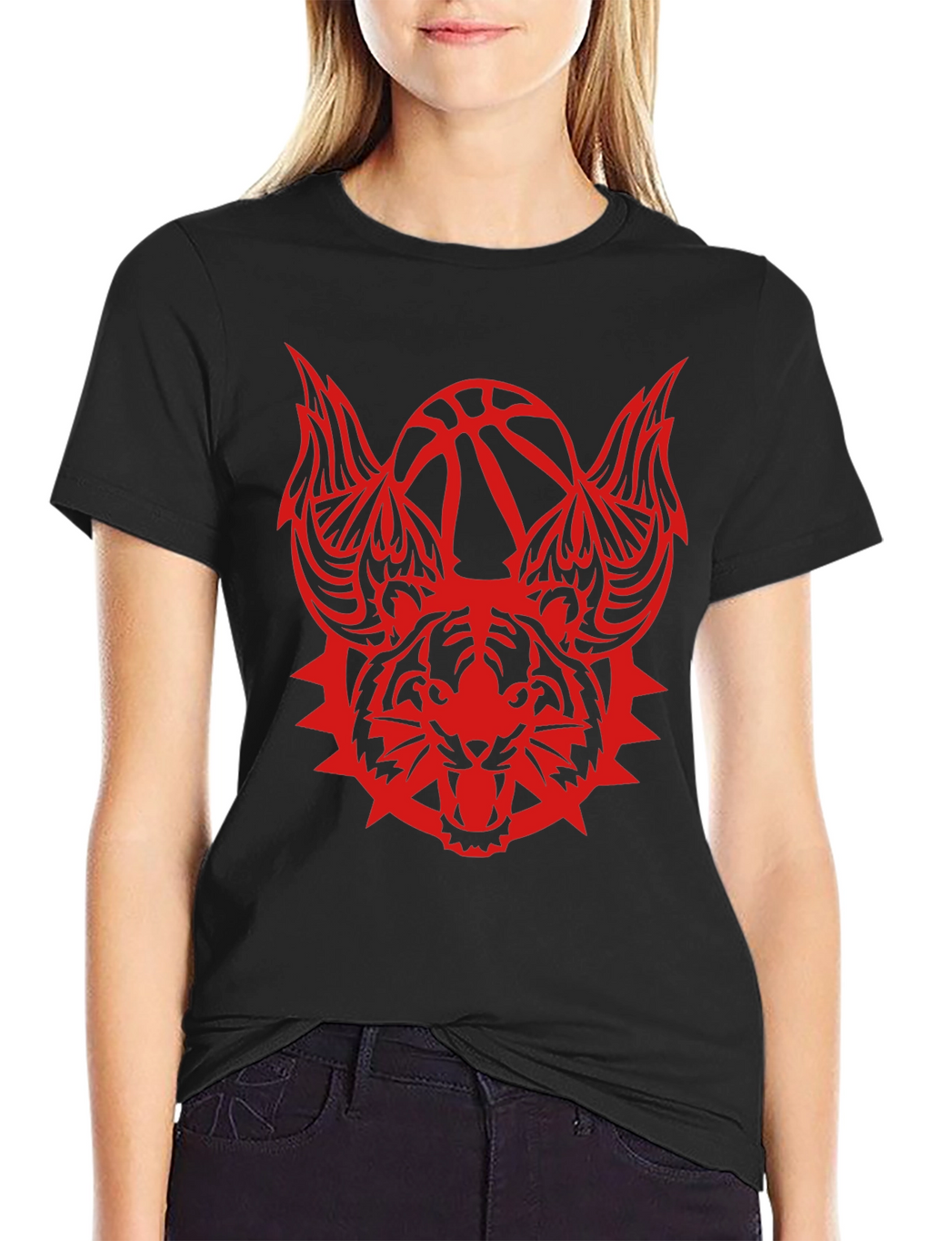 Mens Graphic Tee - Tiger Basketball Design
