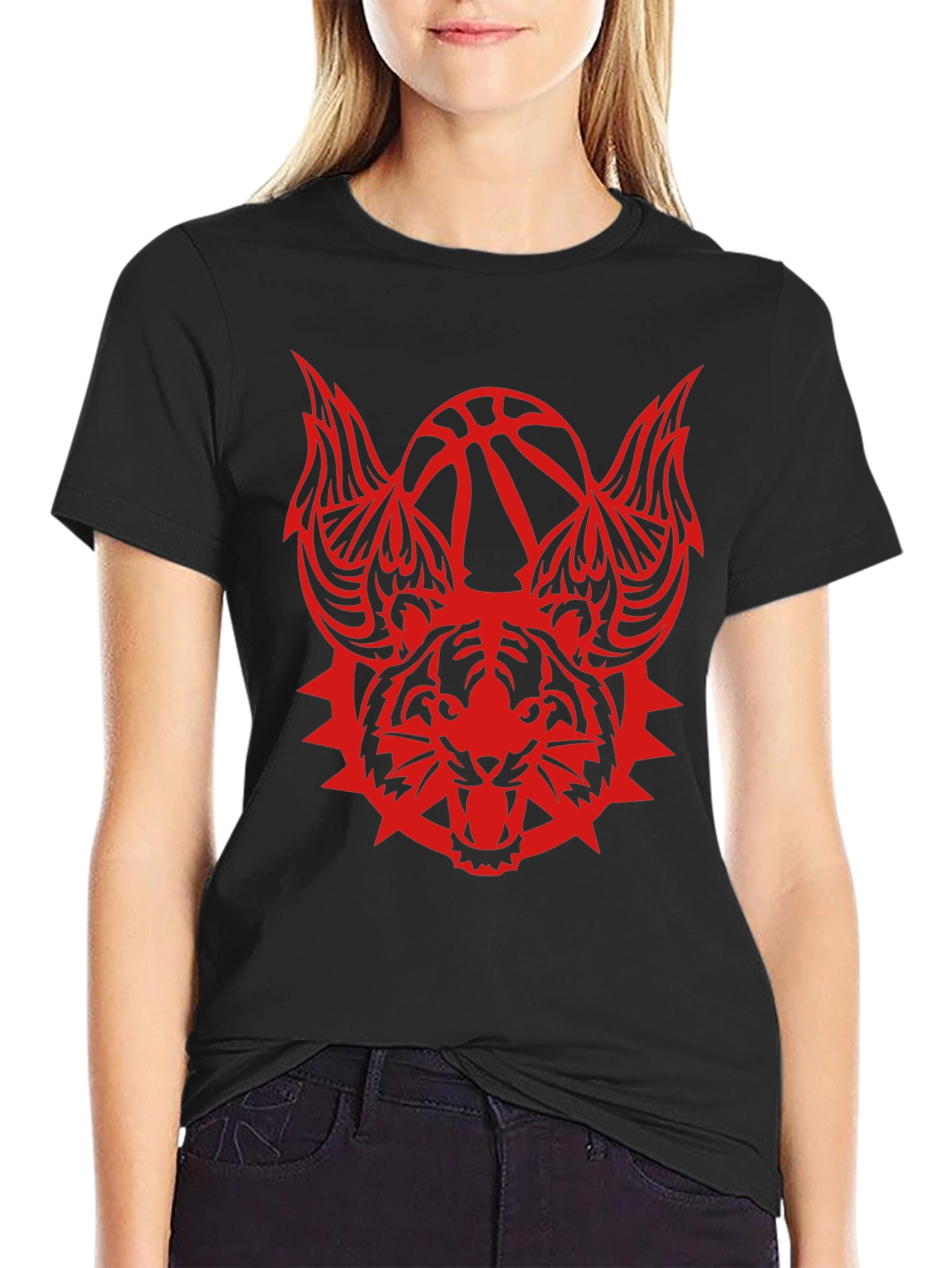 Mens Graphic Tee - Tiger Basketball Design