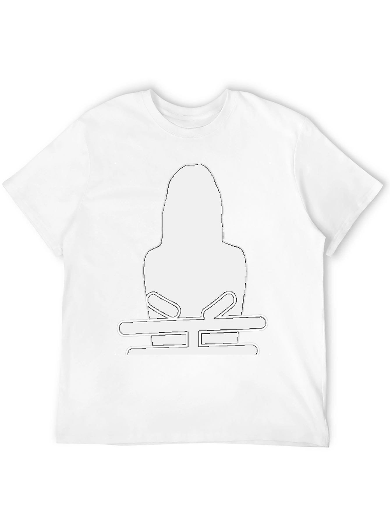 Black T-Shirt with White Graphic