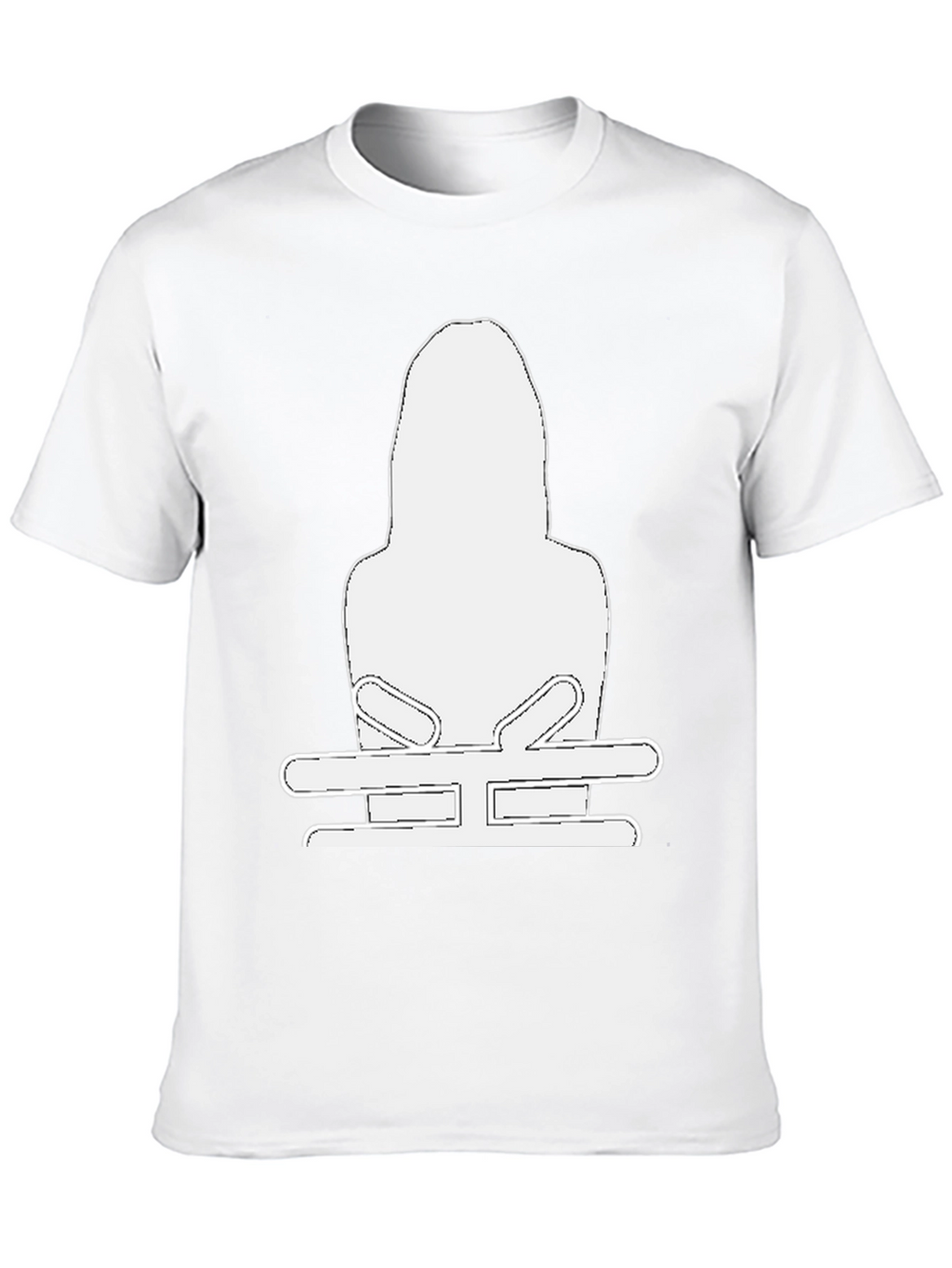 Black T-Shirt with White Graphic