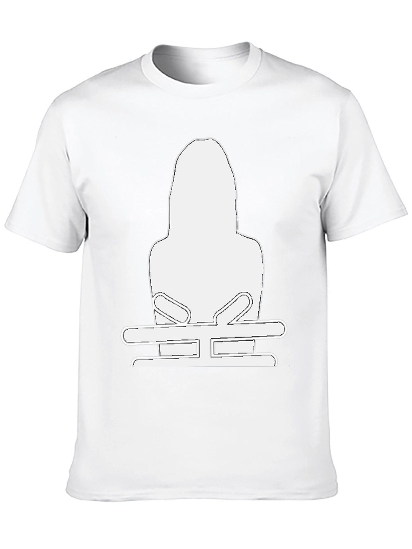Black T-Shirt with White Graphic
