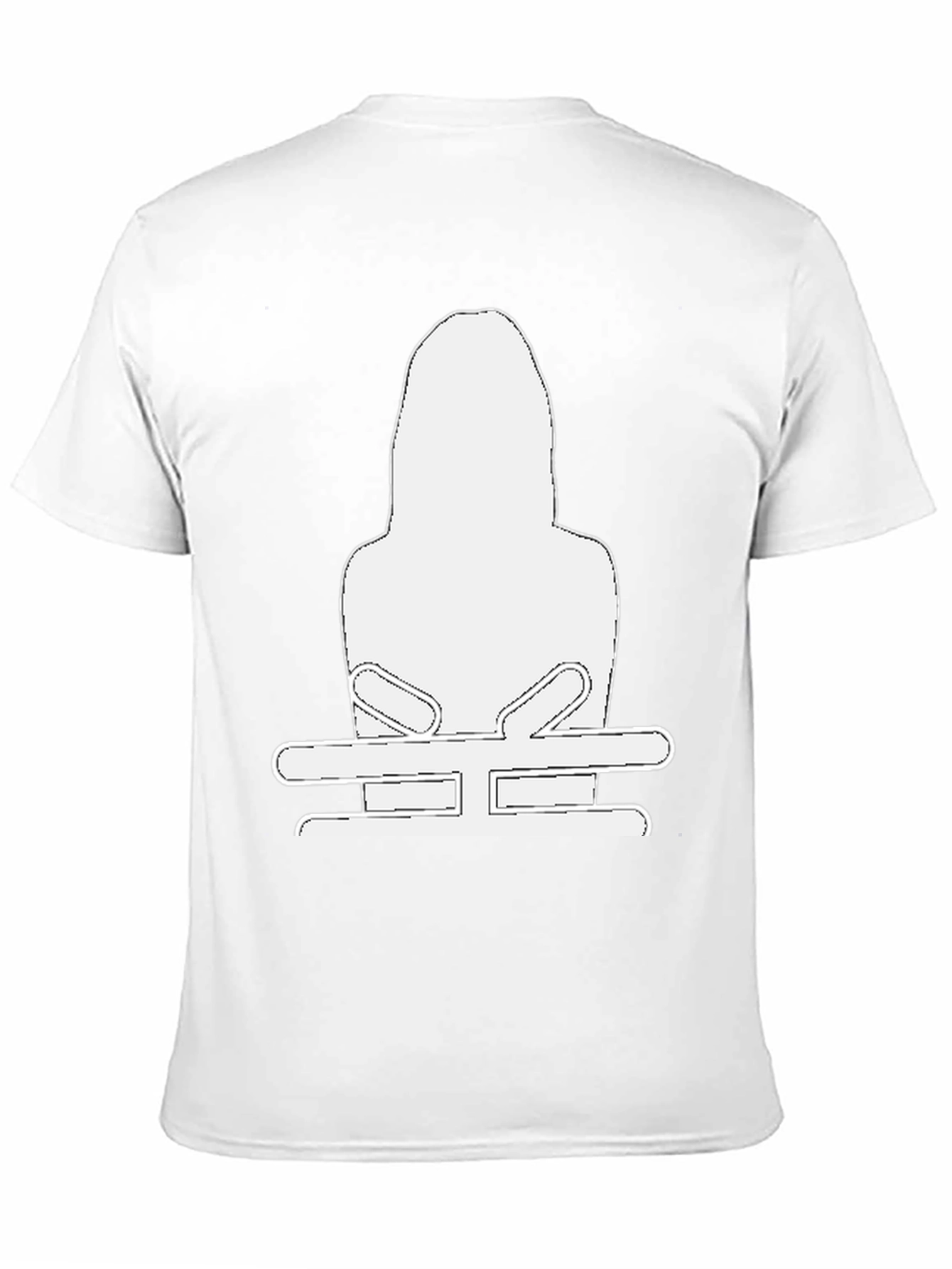 Black T-Shirt with White Graphic