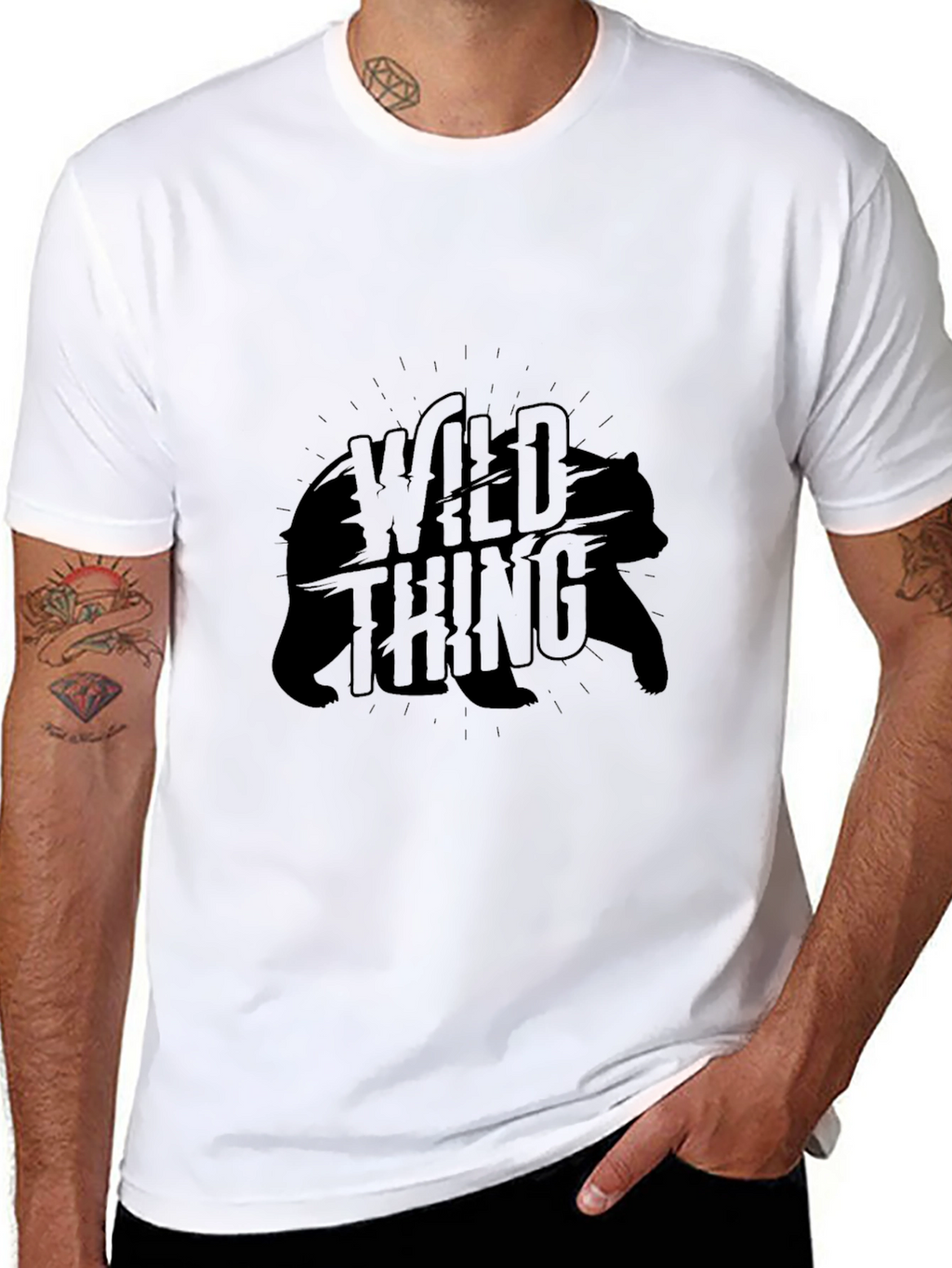 Wild Thing Bear Graphic T-Shirt