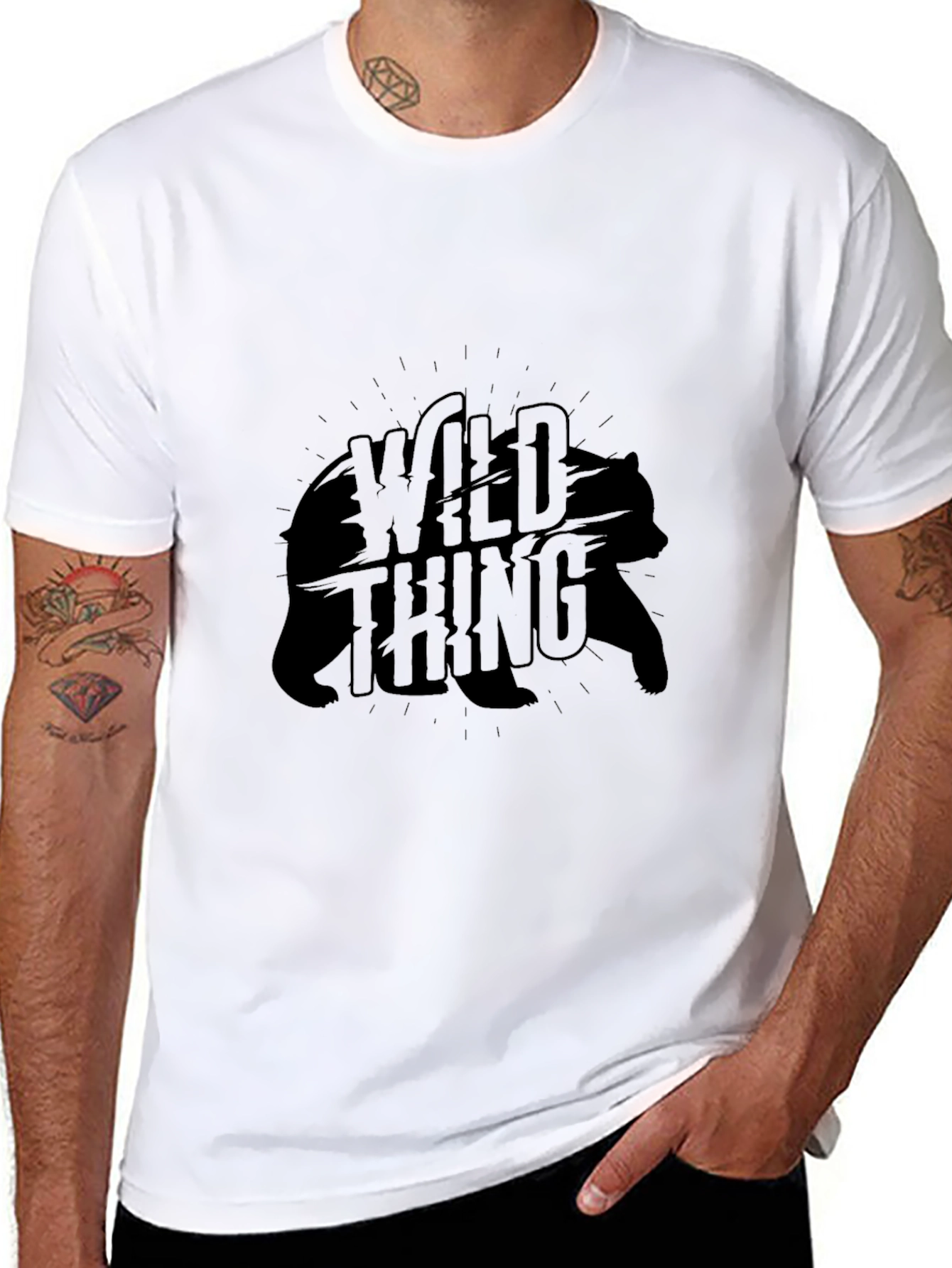 Wild Thing Bear Graphic T-Shirt