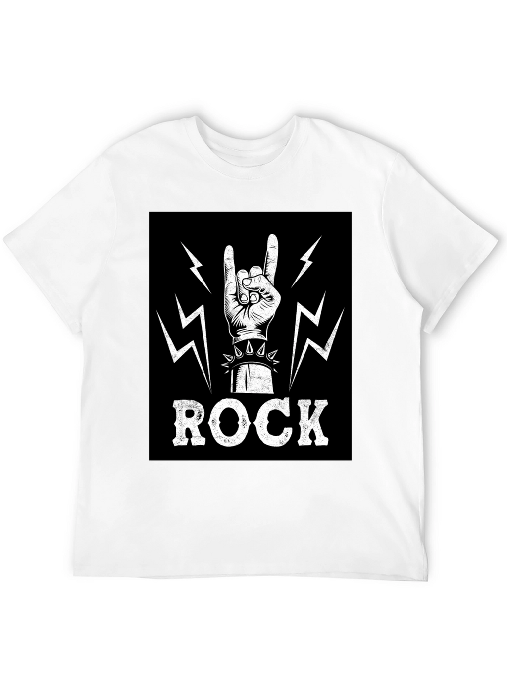 Rock On! Graphic Print T-Shirt