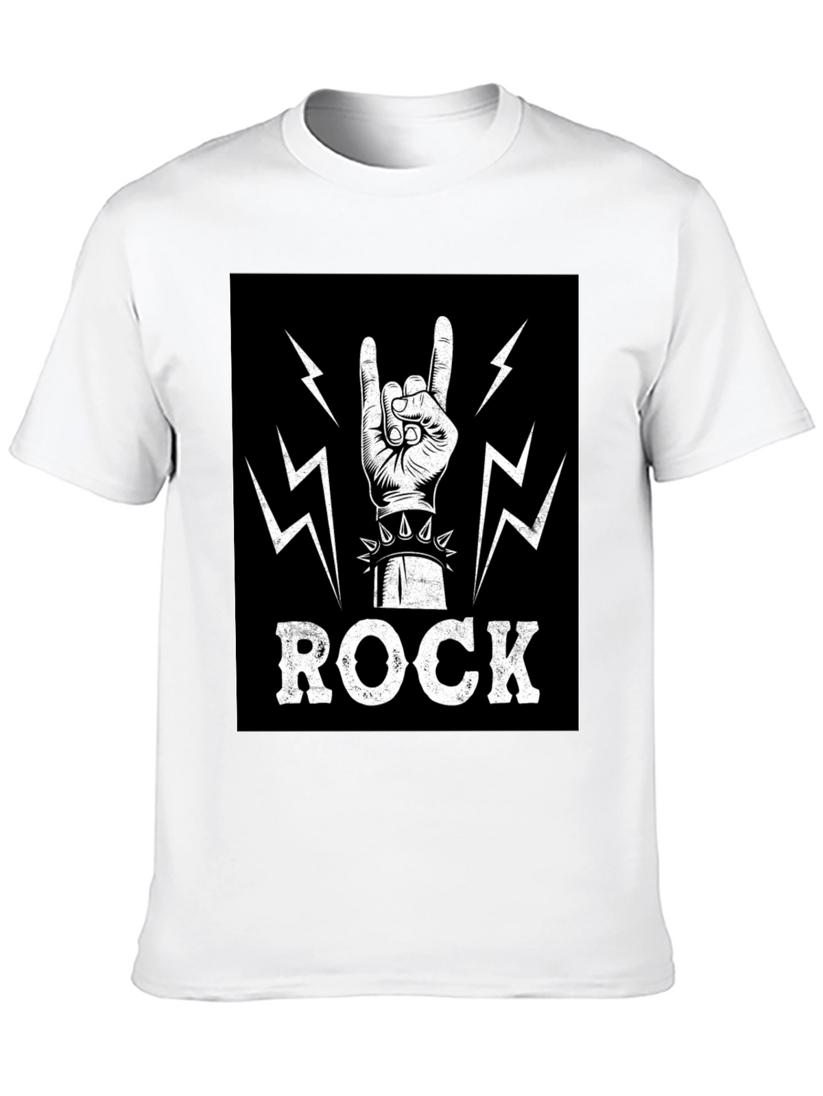 Rock On! Graphic Print T-Shirt
