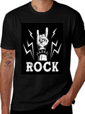Rock On! Graphic Print T-Shirt