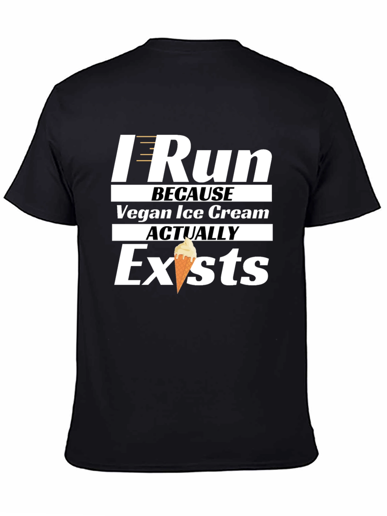 I Run Because Vegan Ice Cream Exists T-Shirt