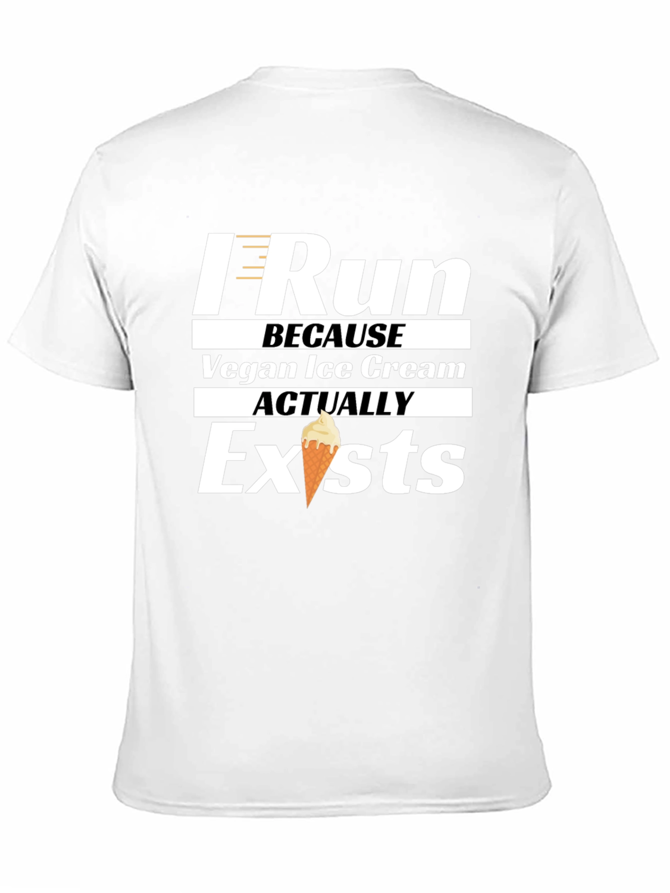 I Run Because Vegan Ice Cream Exists T-Shirt