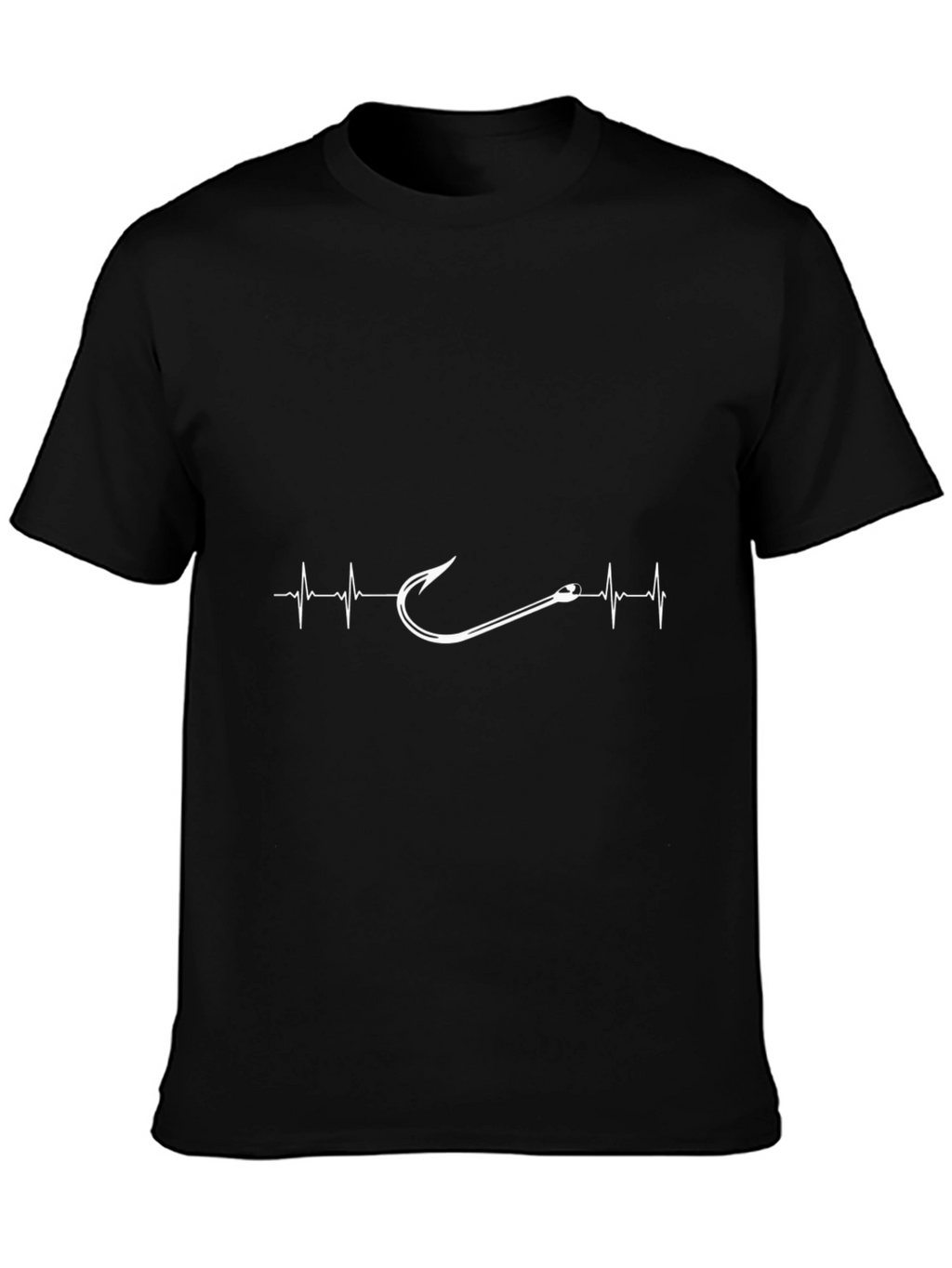 Fishing Hook Heartbeat T-Shirt - Anglers Life Line