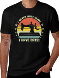 I Never Quilt Alone Cats T-Shirt