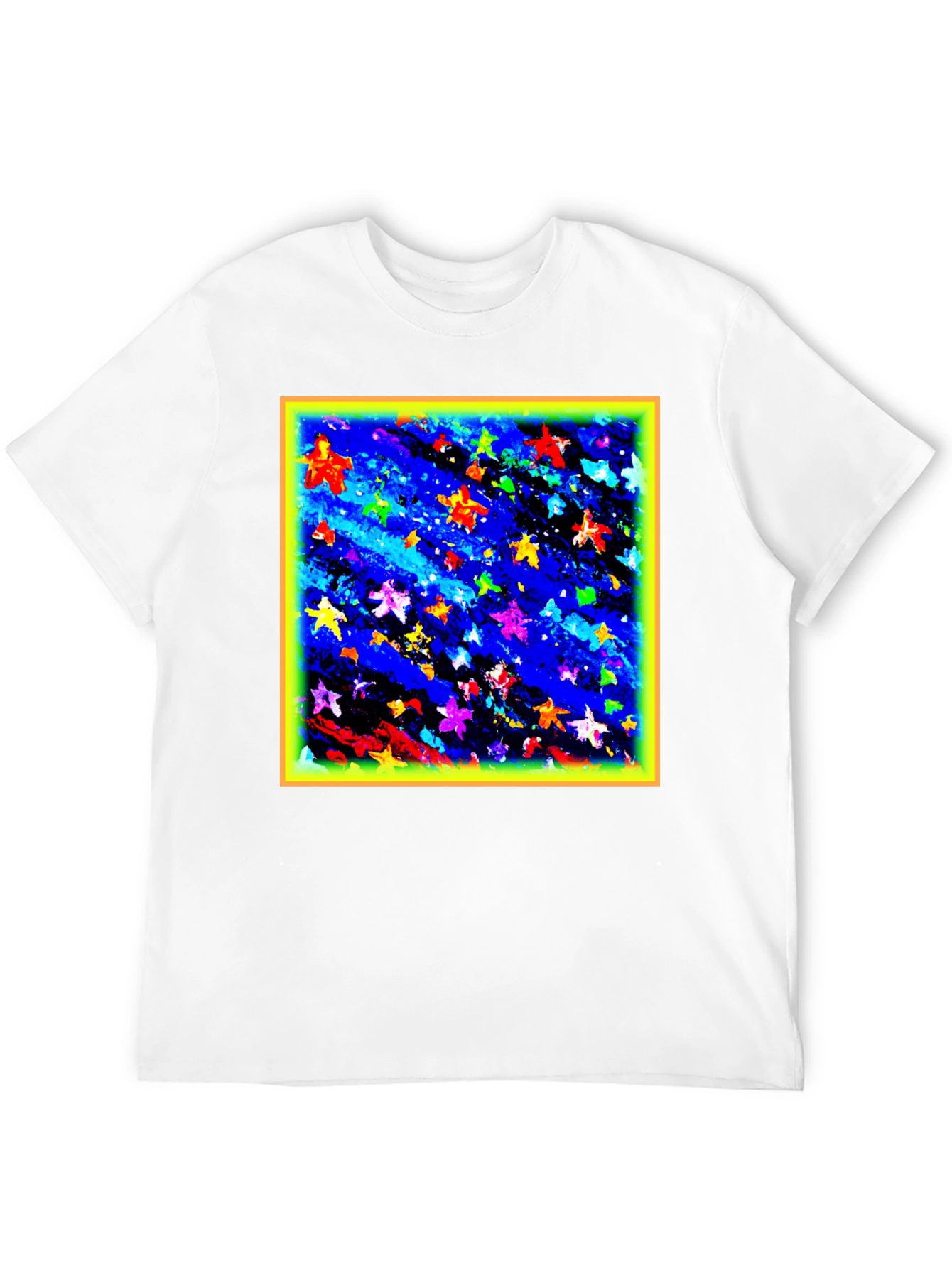 Abstract Stars Black T-Shirt