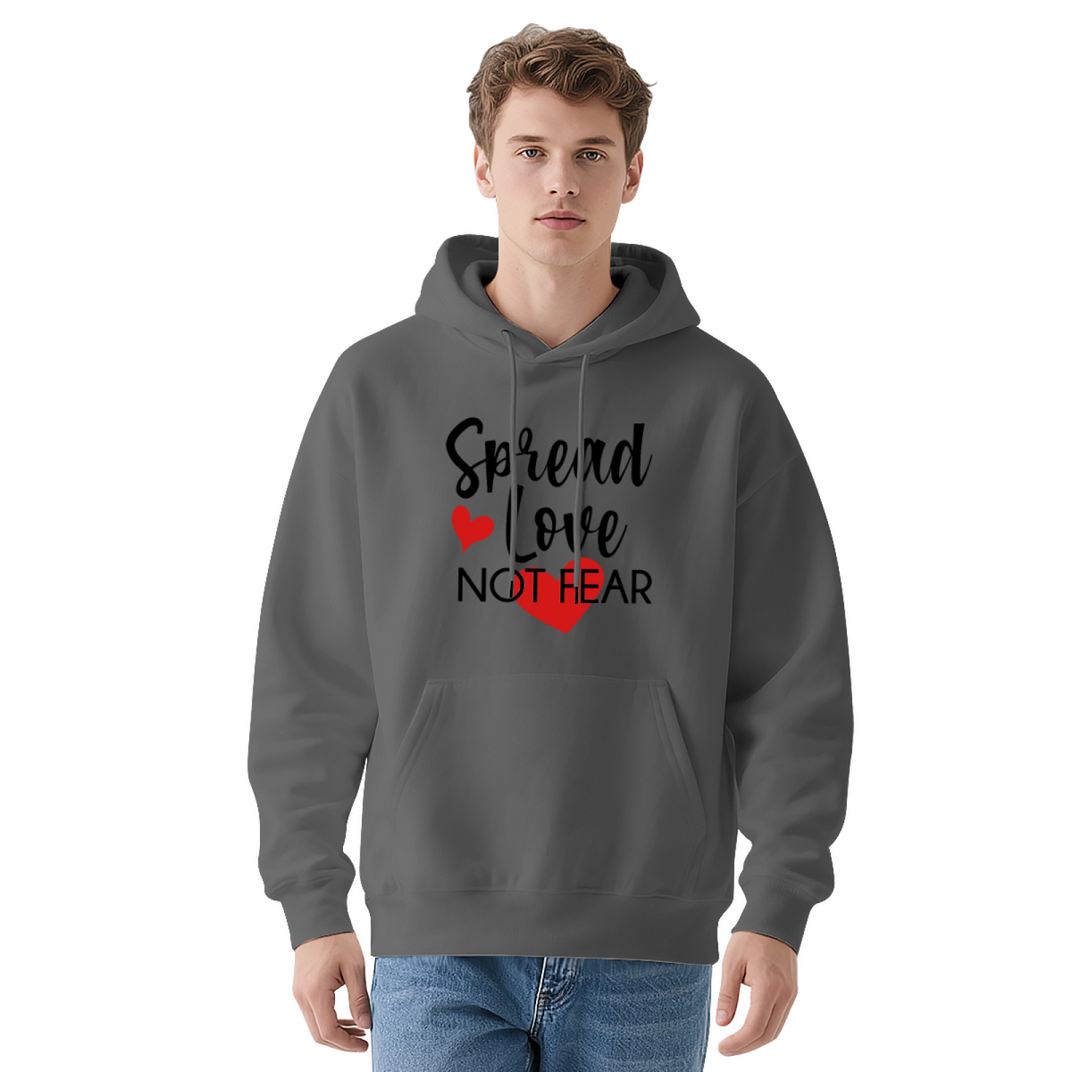 Valentine Love Hoodie - Artistic Expression Graphic Pullover #0496