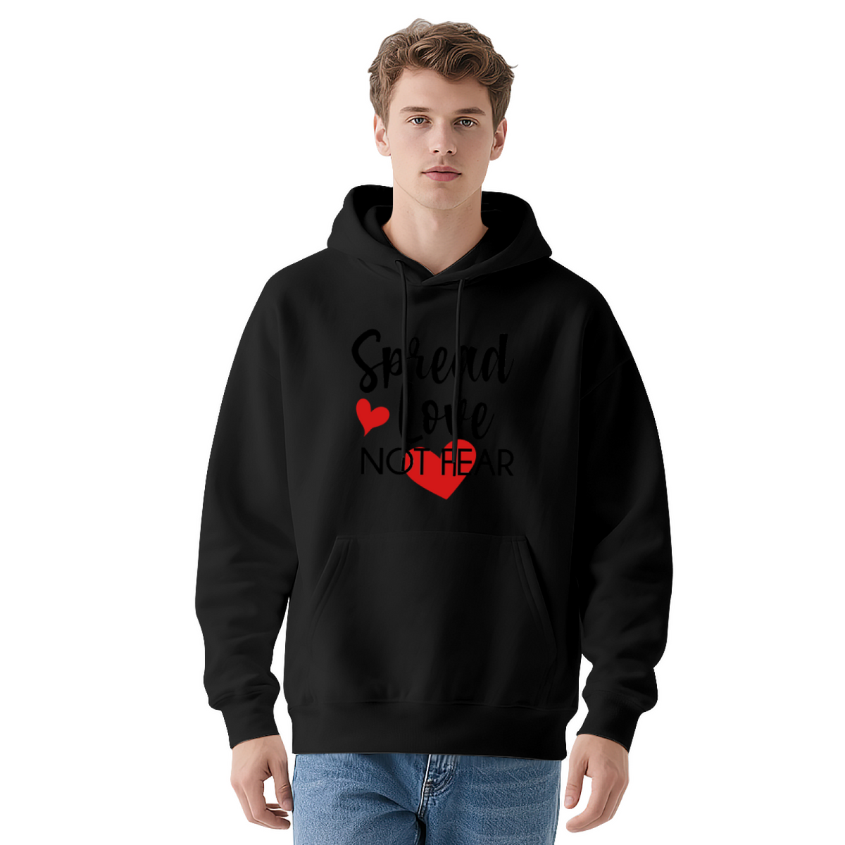 Valentine Love Hoodie - Artistic Expression Graphic Pullover #0496