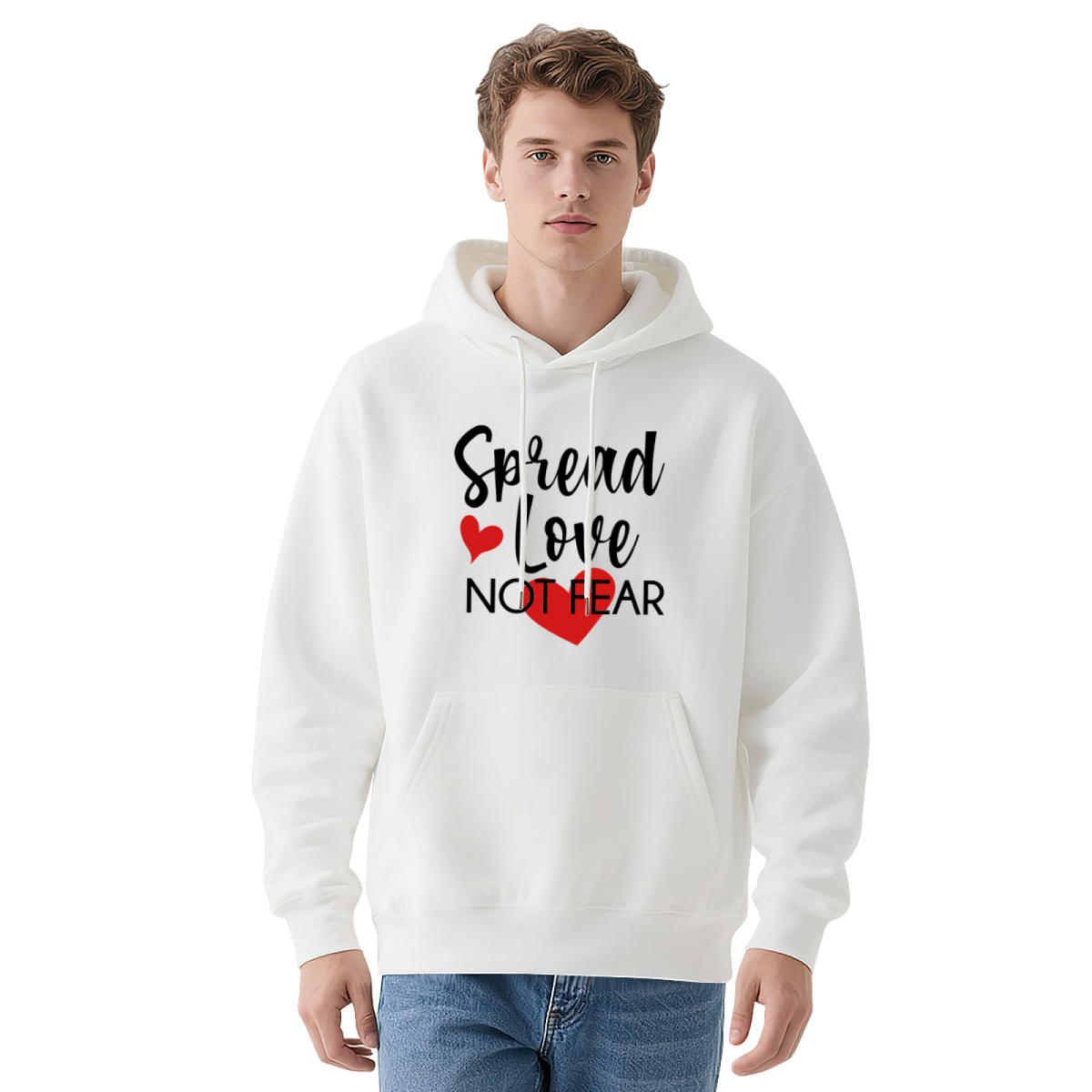 Valentine Love Hoodie - Artistic Expression Graphic Pullover #0496