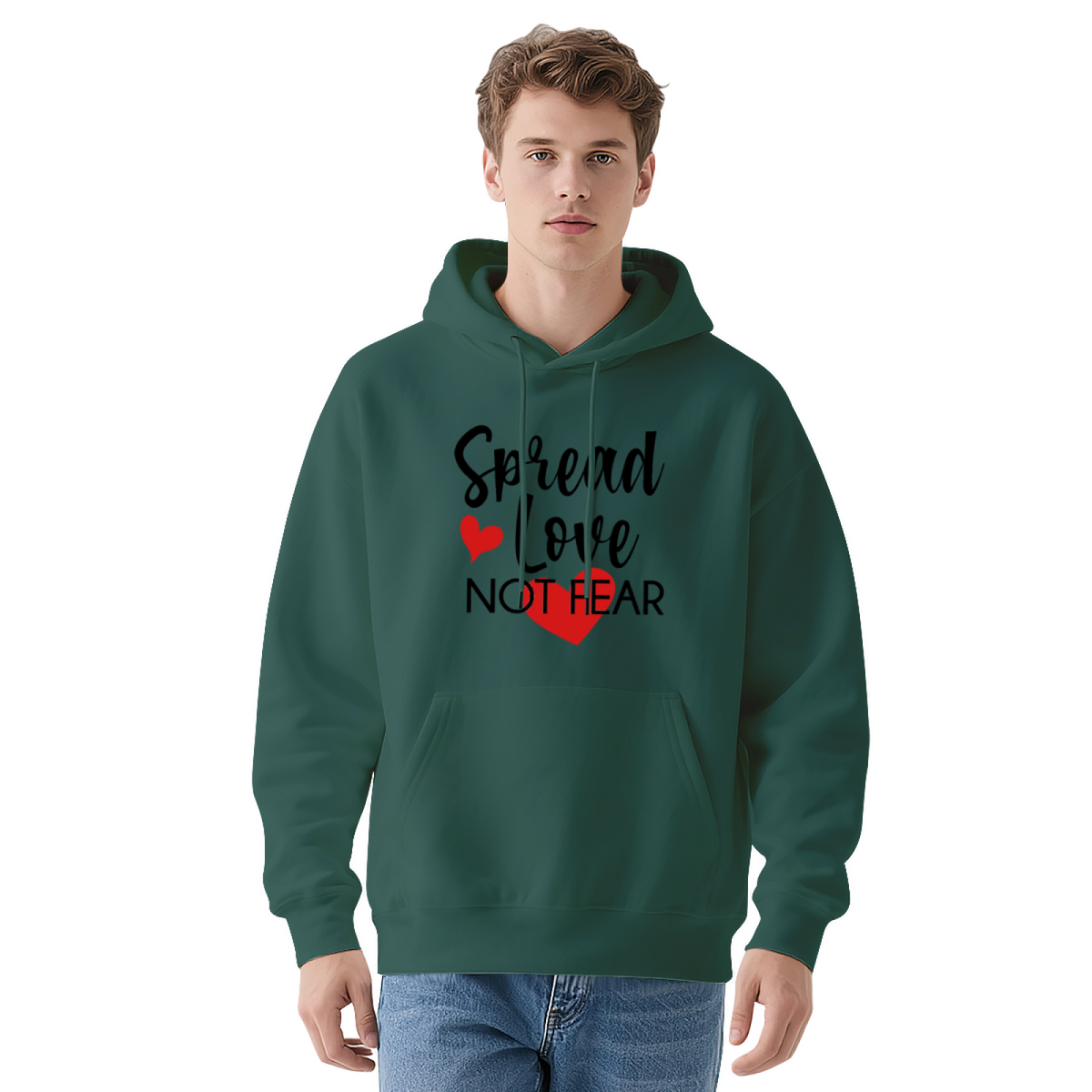 Valentine Love Hoodie - Artistic Expression Graphic Pullover #0496