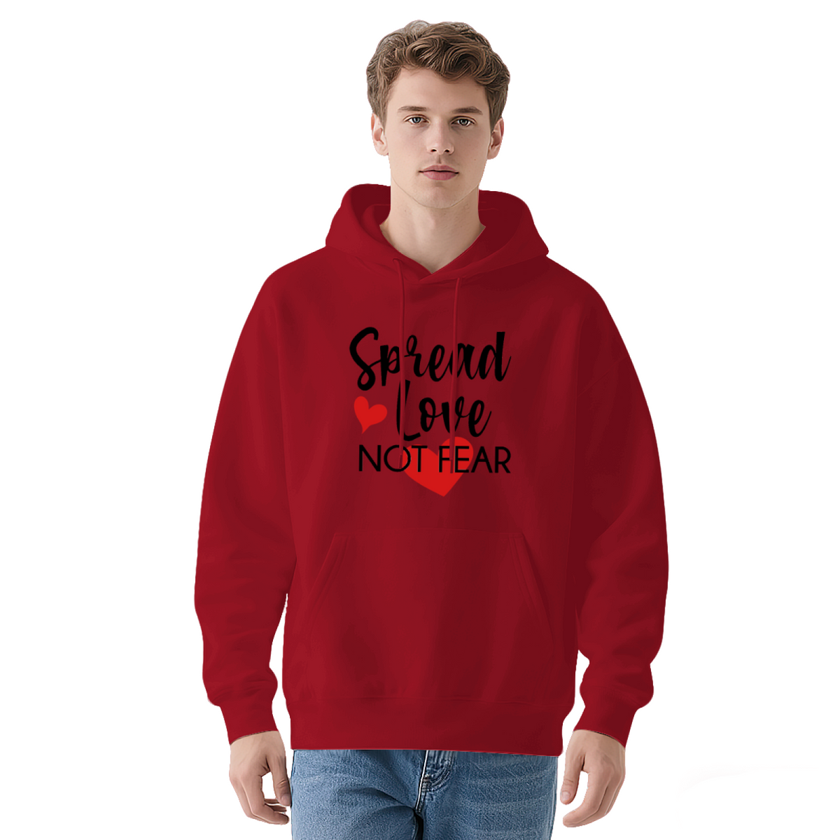 Valentine Love Hoodie - Artistic Expression Graphic Pullover #0496