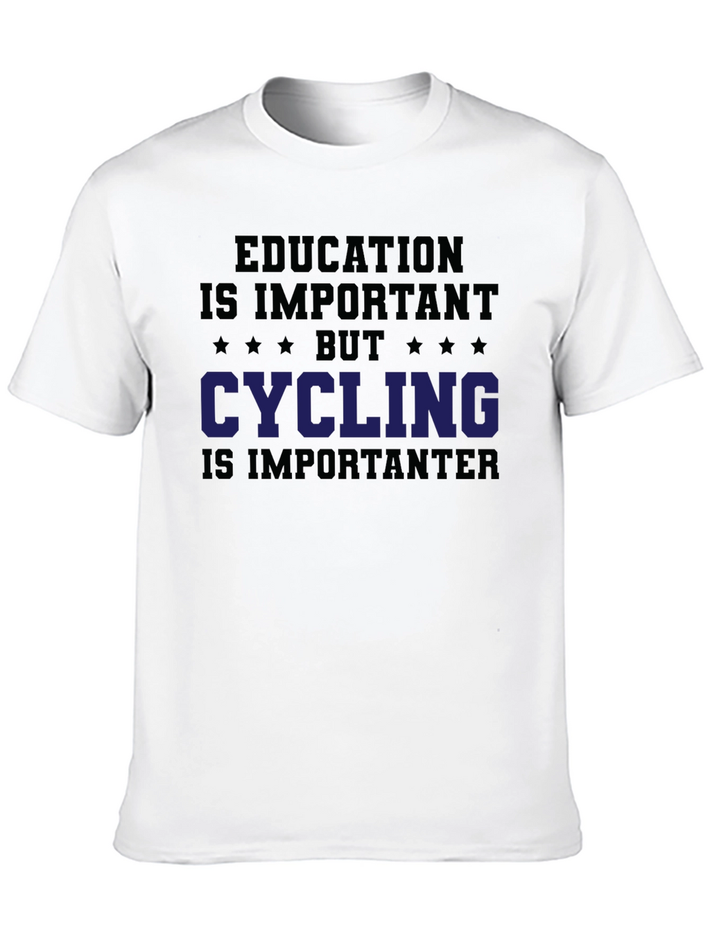 Funny Cycling T-Shirt Education is Important Biking Tee