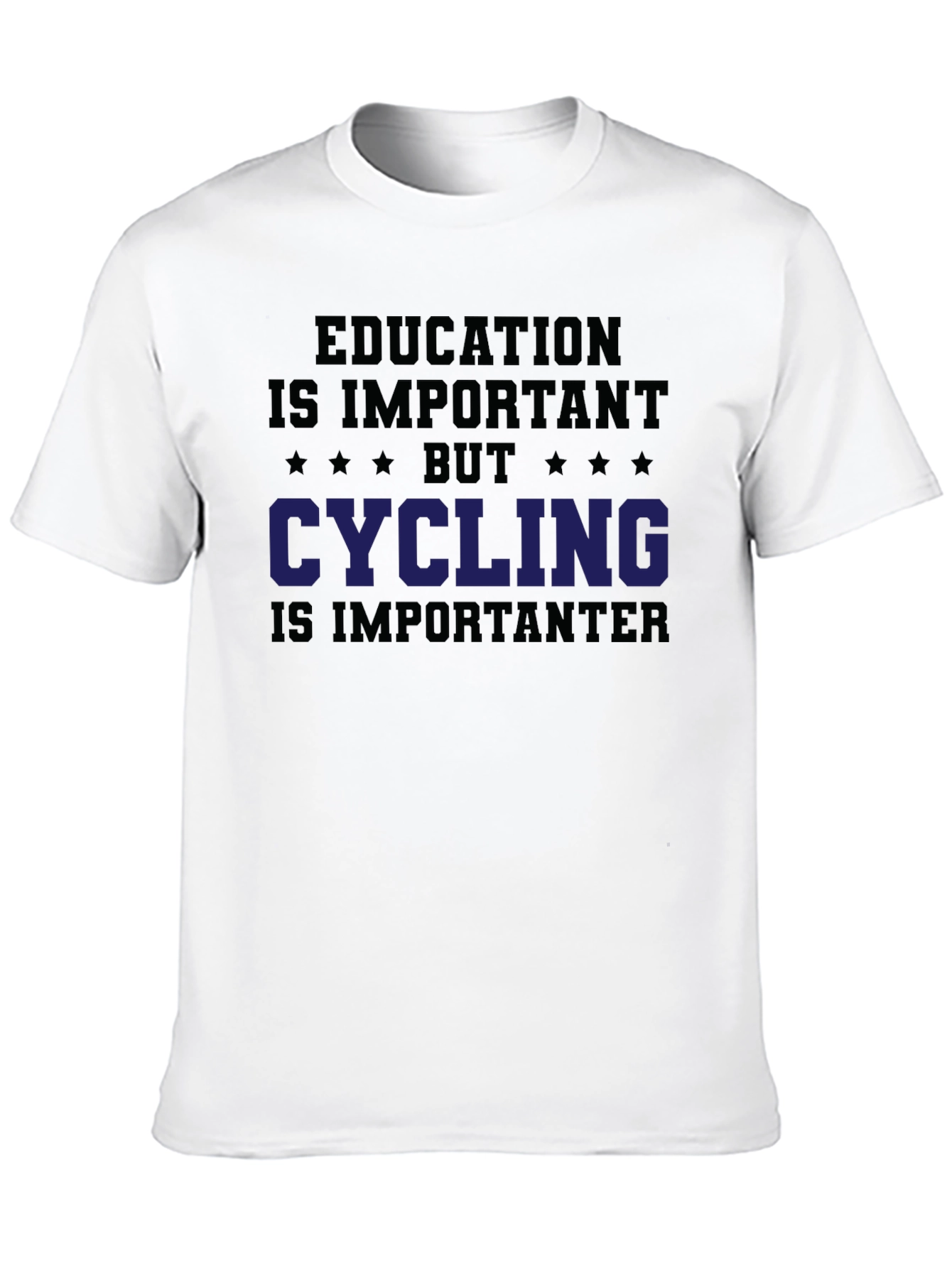 Funny Cycling T-Shirt Education is Important Biking Tee