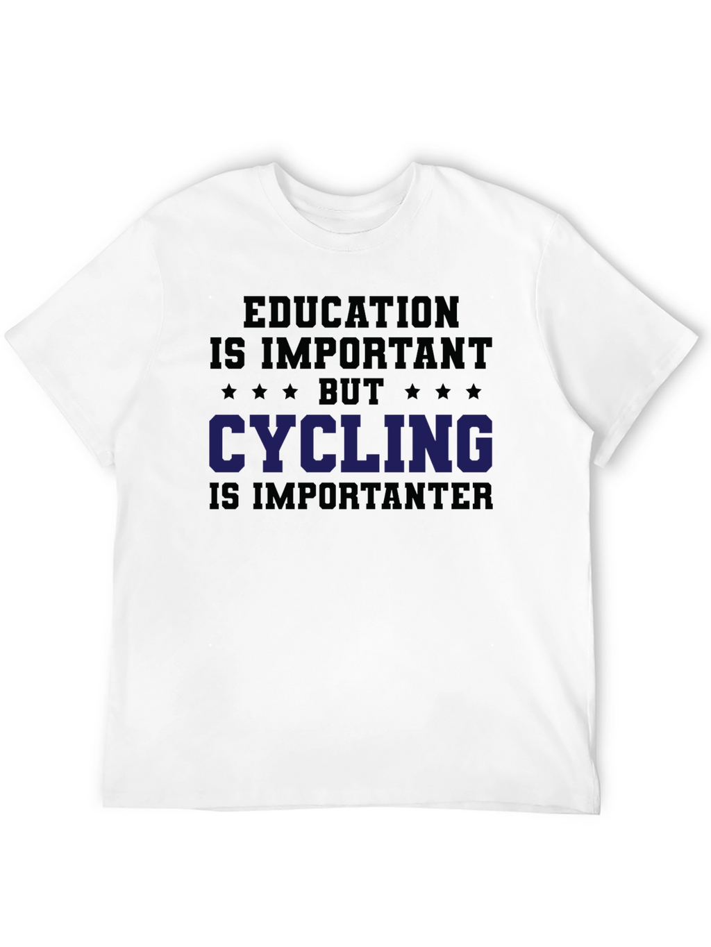 Funny Cycling T-Shirt Education is Important Biking Tee