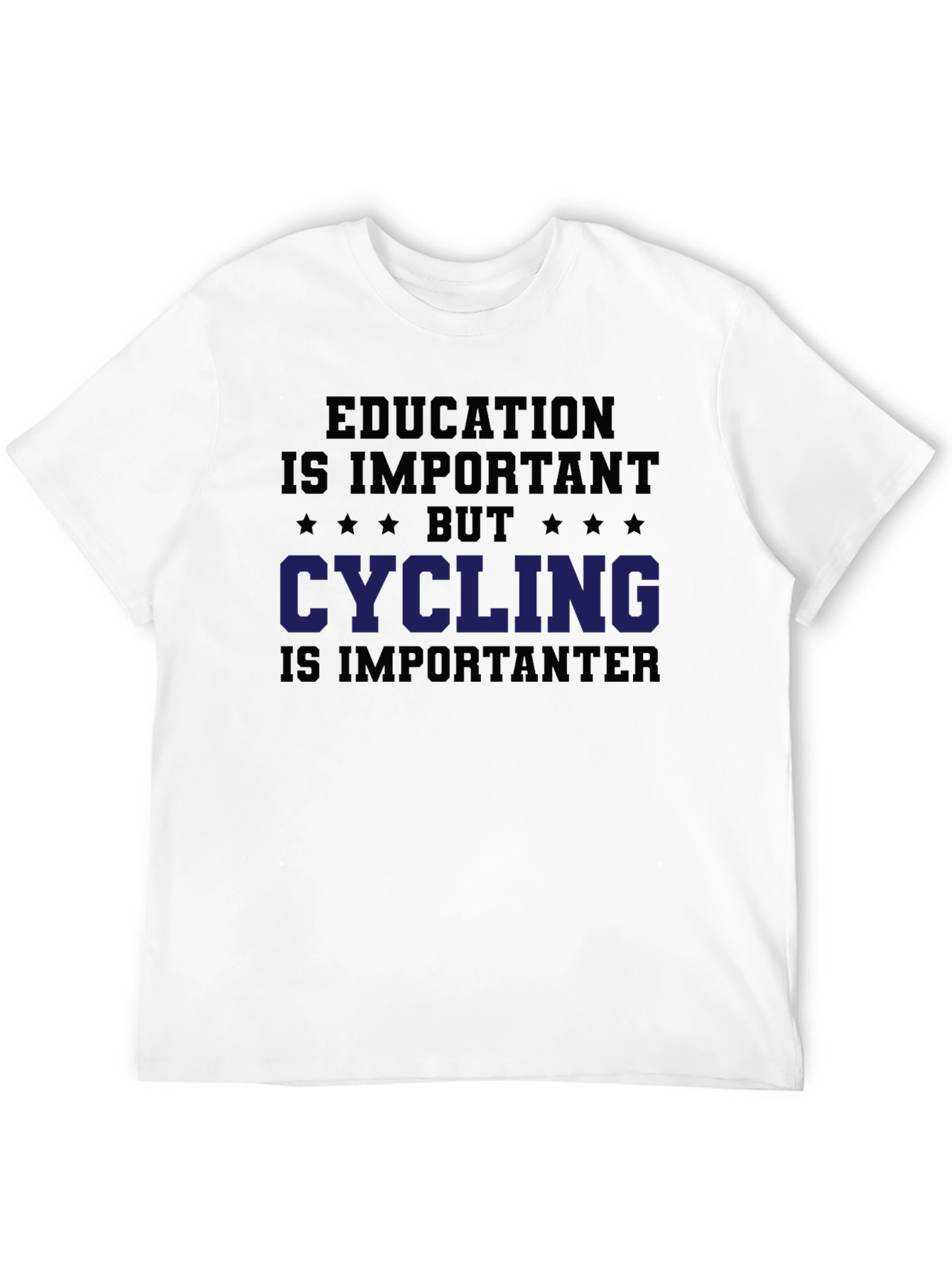 Funny Cycling T-Shirt Education is Important Biking Tee
