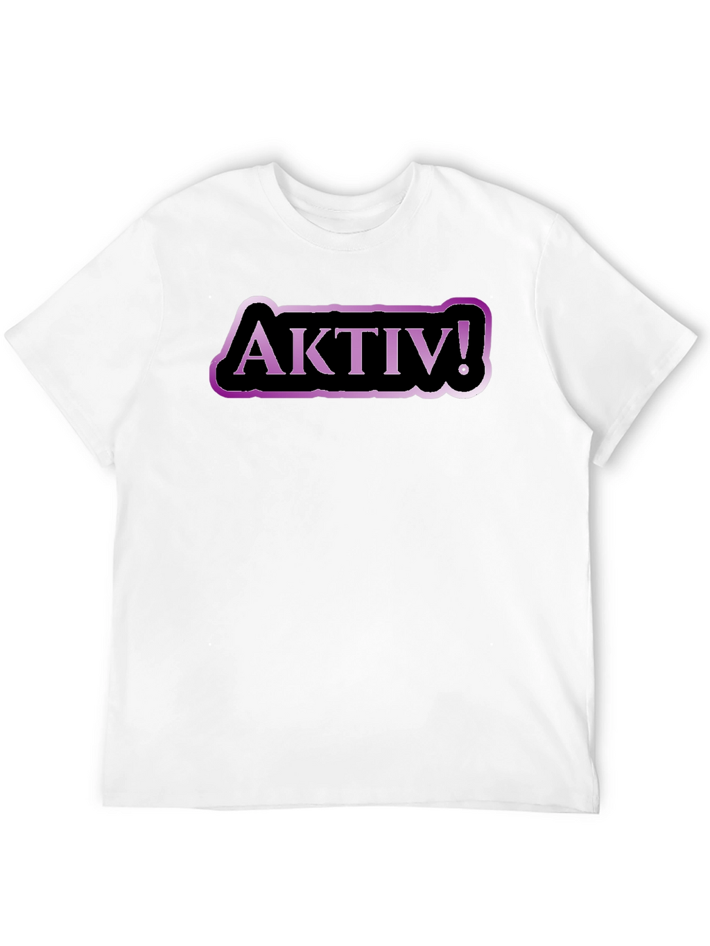 Aktiv! Graphic Tee - Black Cotton T-Shirt
