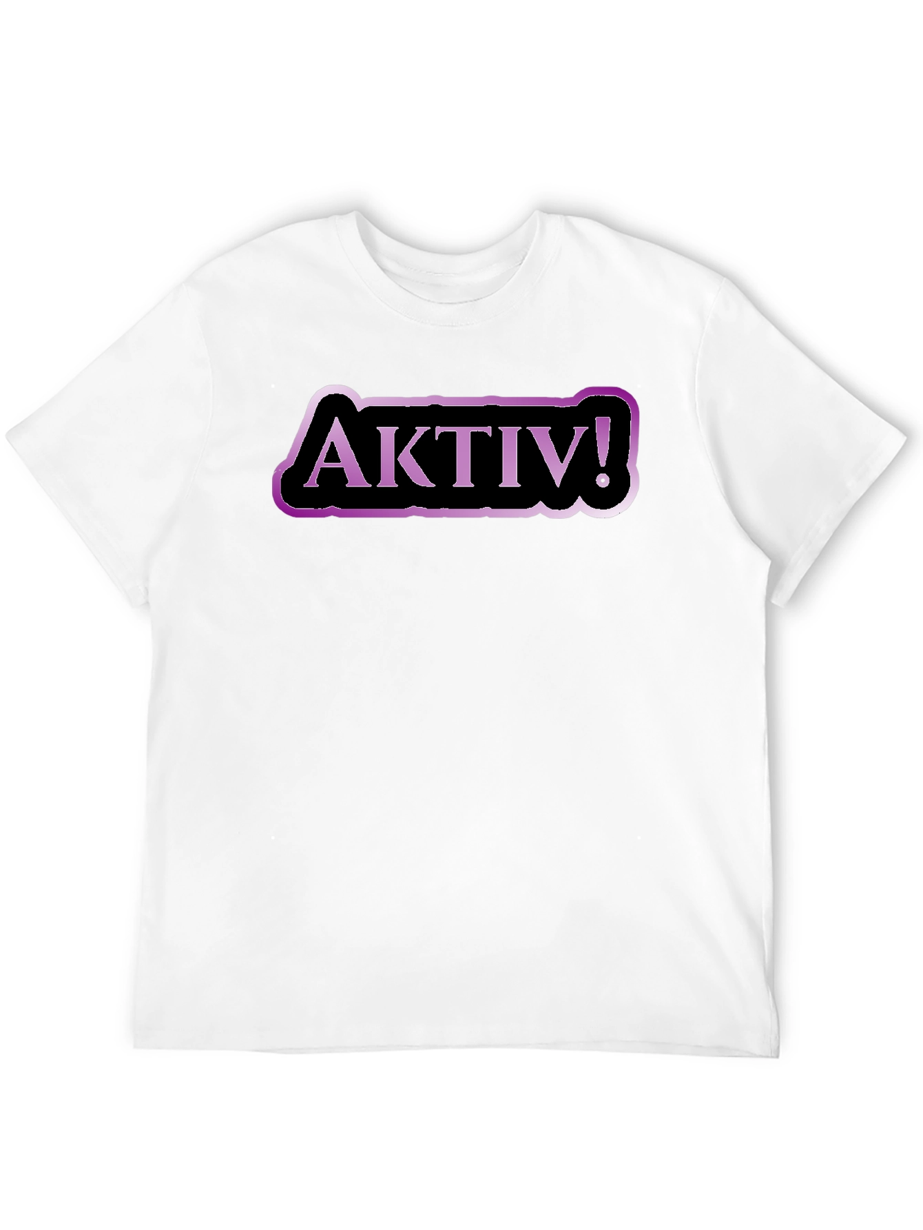 Aktiv! Graphic Tee - Black Cotton T-Shirt