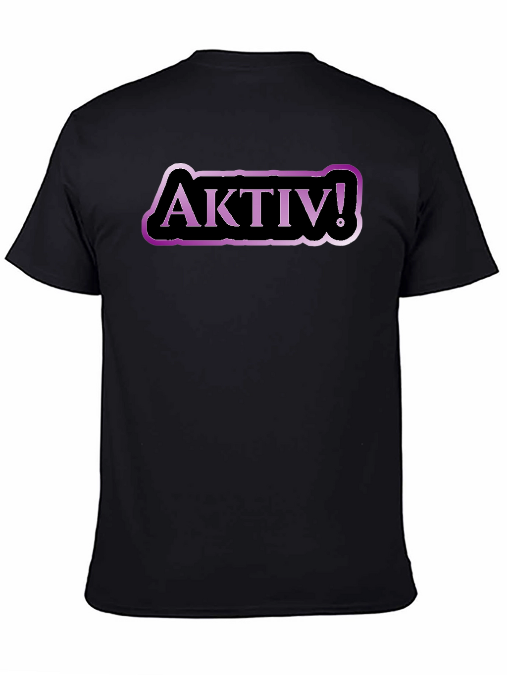 Aktiv! Graphic Tee - Black Cotton T-Shirt