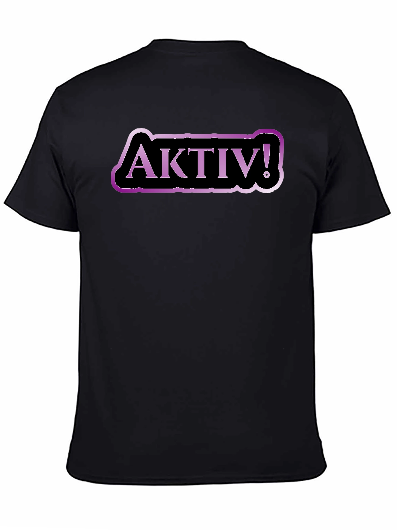 Aktiv! Graphic Tee - Black Cotton T-Shirt