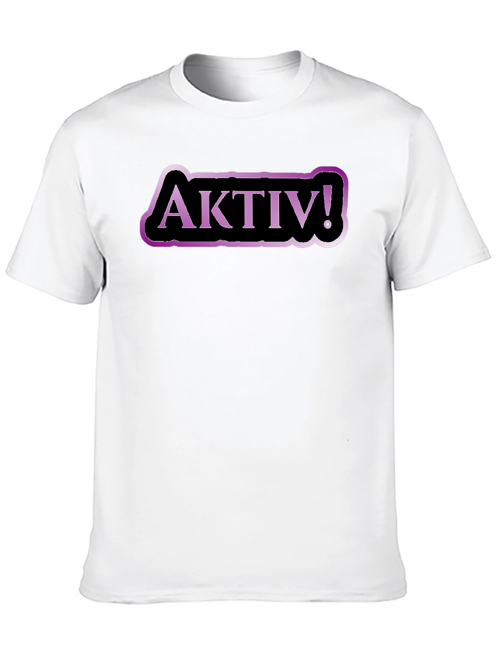 Aktiv! Graphic Tee - Black Cotton T-Shirt