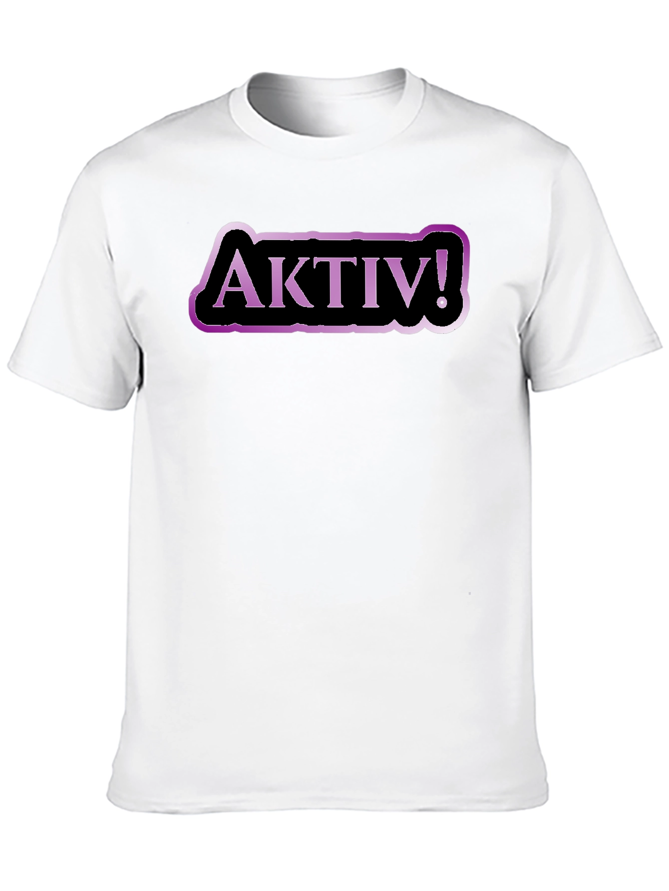 Aktiv! Graphic Tee - Black Cotton T-Shirt