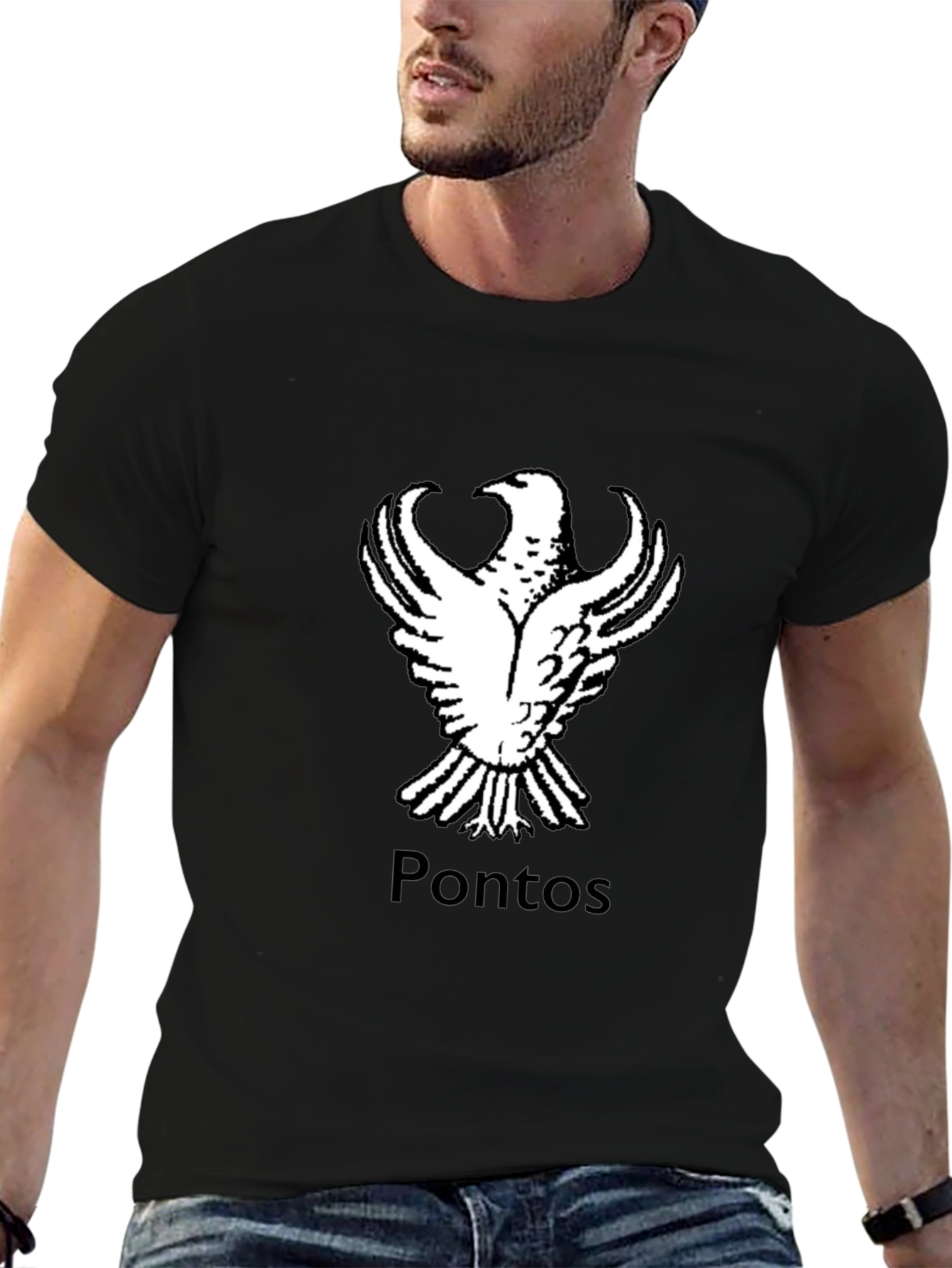 PONTOS Eagle T-Shirt - Black