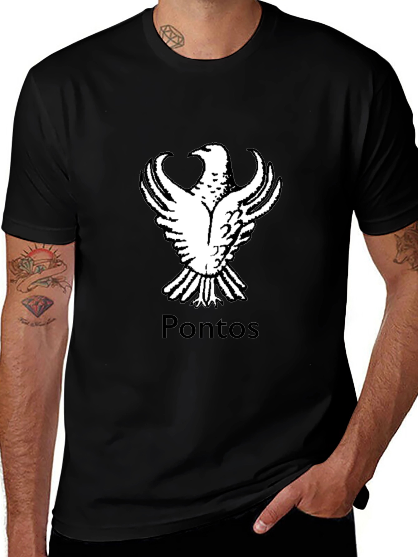 PONTOS Eagle T-Shirt - Black